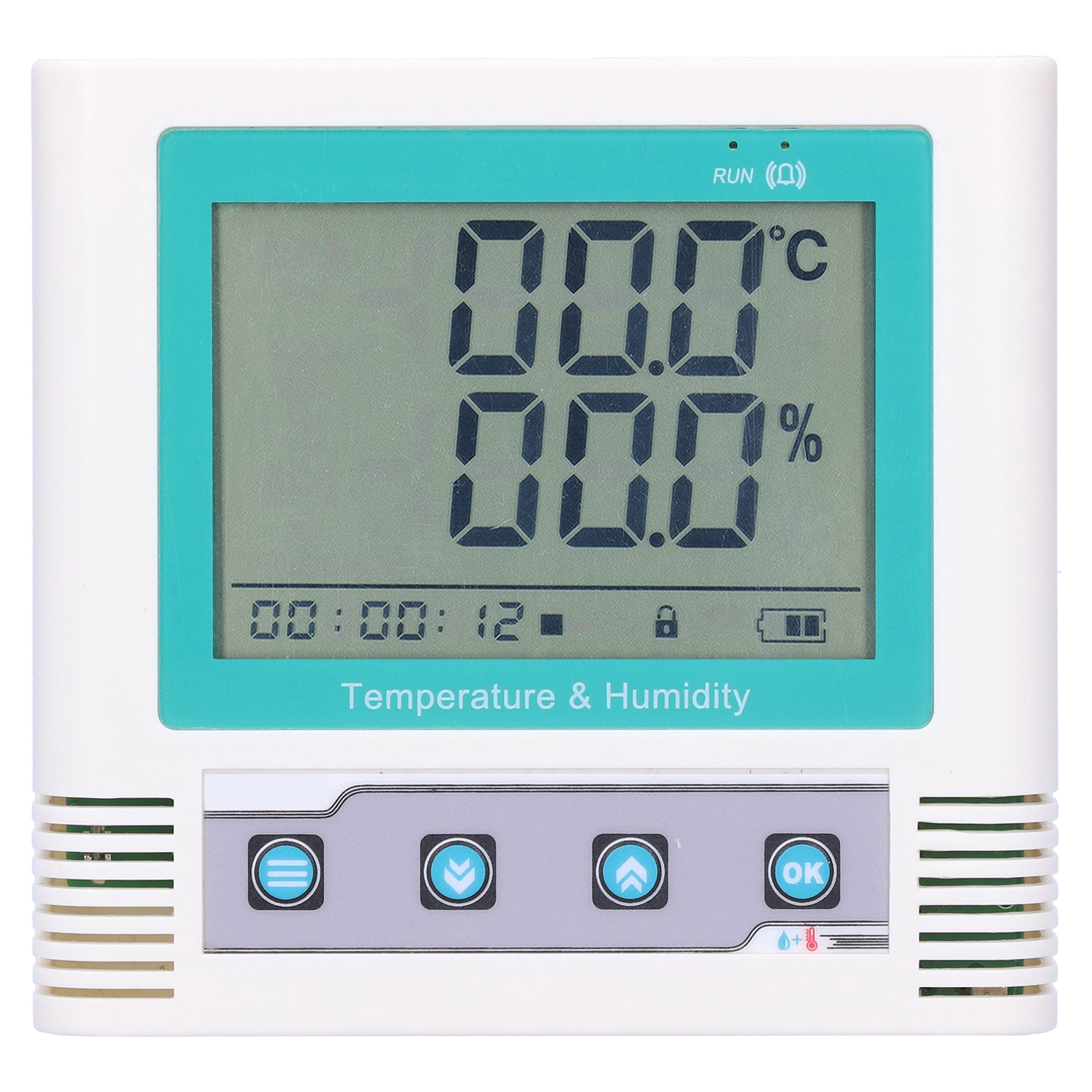 Temperatur- Und Feuchtigkeitsdatenlogger, Usb-anschluss, Eingebauter Rekorder, Lcd-anzeige, Sensor, Dc 5v (26w Gruppendaten)
