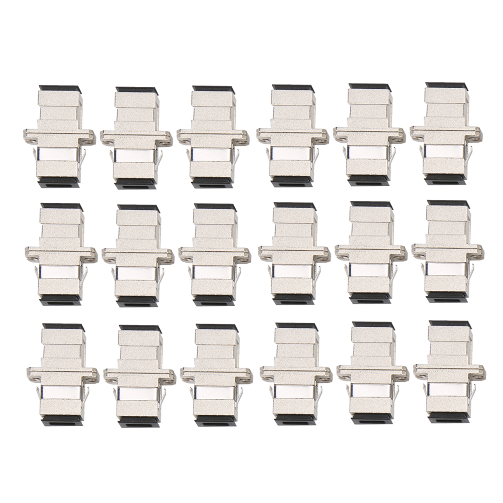 50 Stück Glasfaserflansch Sc-sc Simplex-metallkupplung Optischer Adapterstecker Industriebedarf