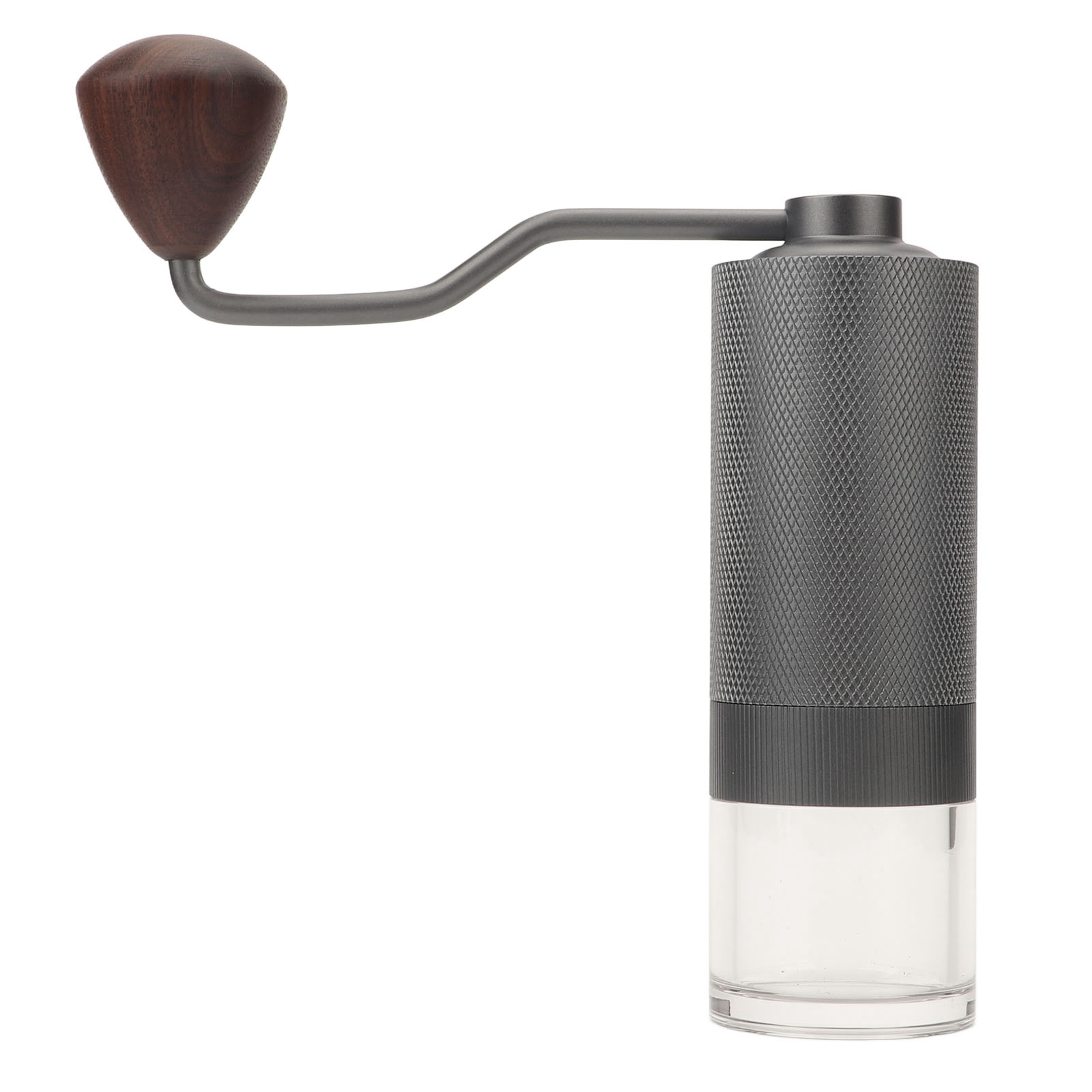 Manuelle Kaffeemühle, Feiner Mahlgrad, Ergonomischer Griff, Tragbar, Ideal Für Zuhause, Büro Und Reisen (grau).