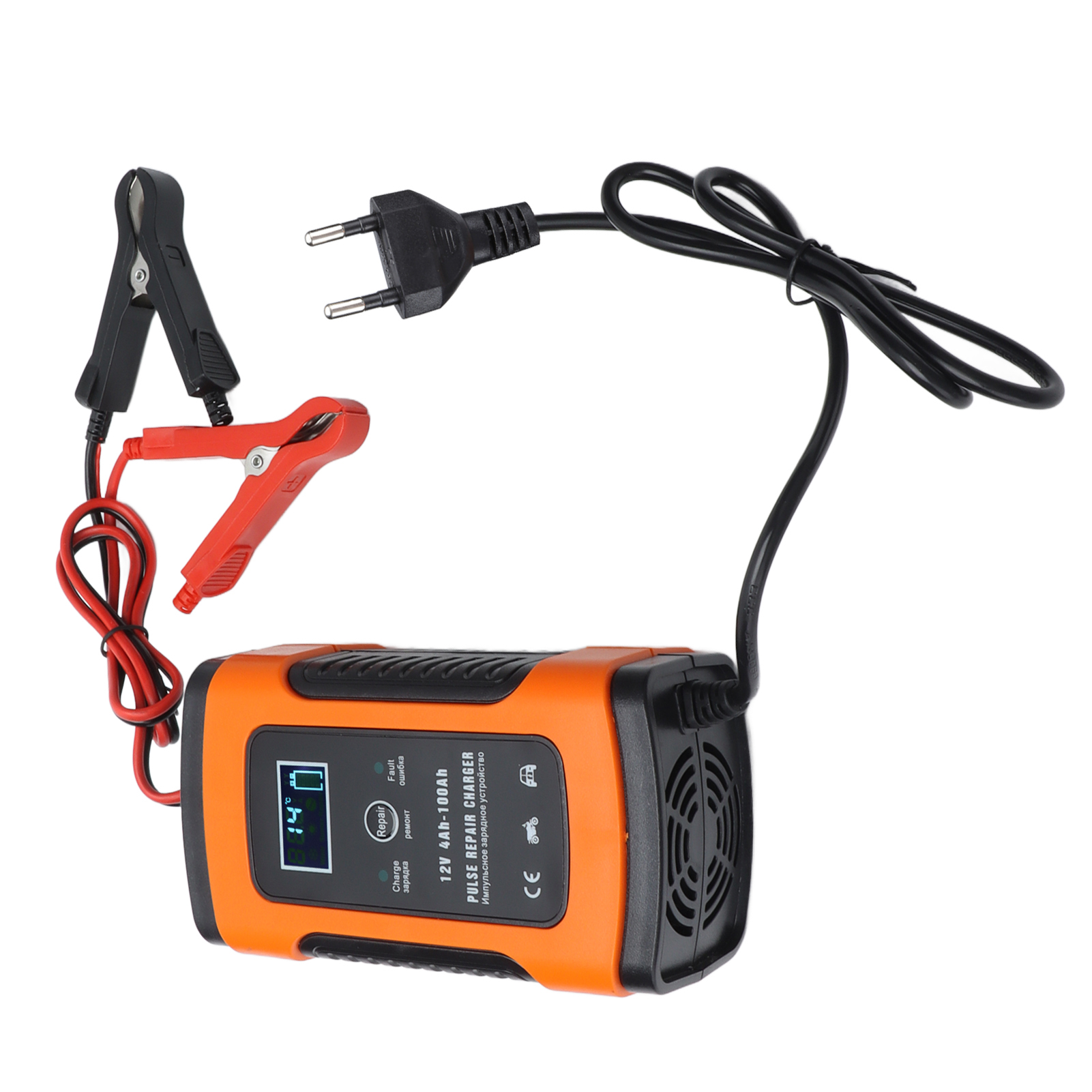 Intelligentes Automatisches Kfz-batterieladegerät Mit Lcd-digitalanzeige, 5 A, 12 V, Fbc1205d, Ac 100–240 V, Eu-stecker