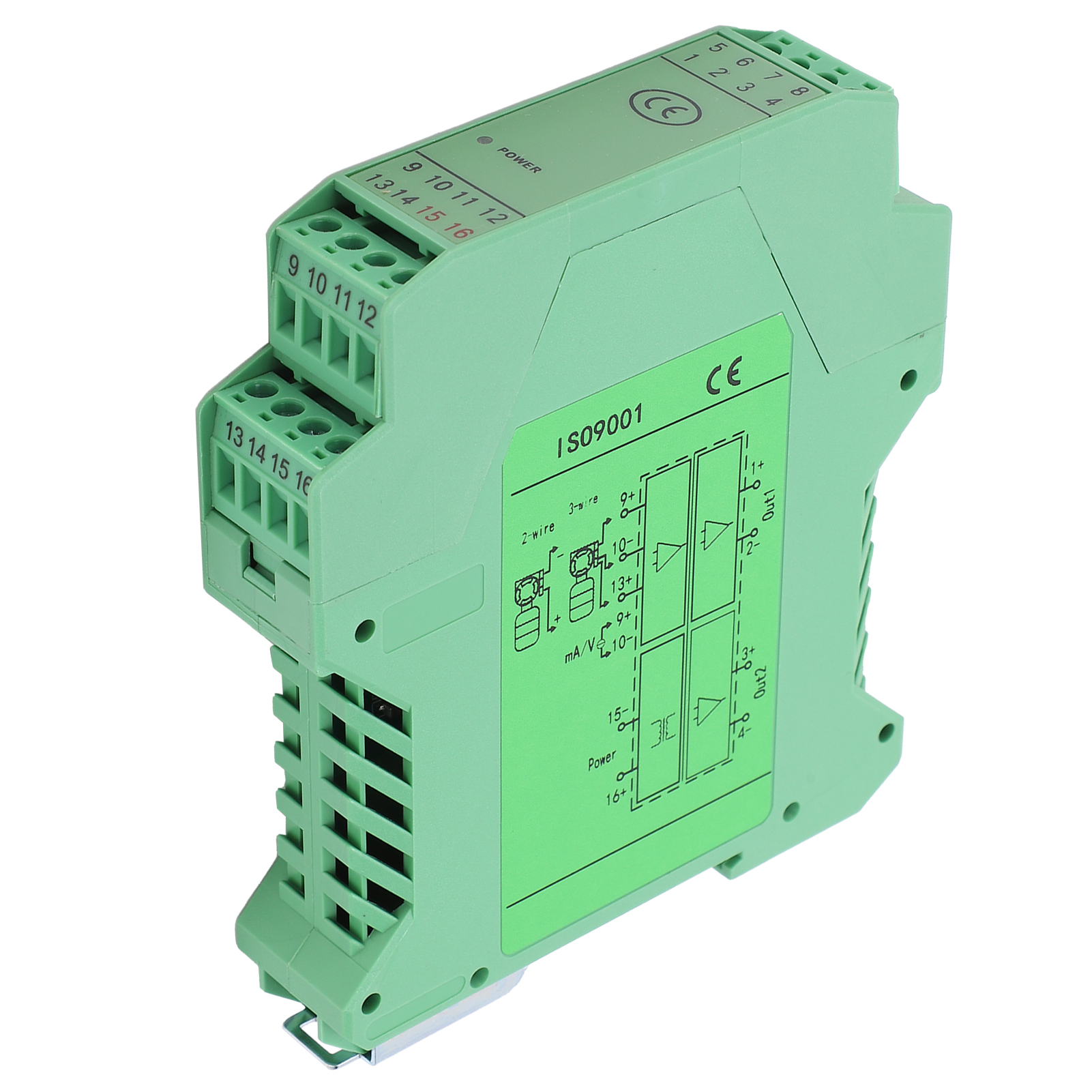 Gleichstrom-signalisolator, Spannungs- Und Stromrichter, 1 Eingang, 2 Ausgänge, Netzteilverteiler
