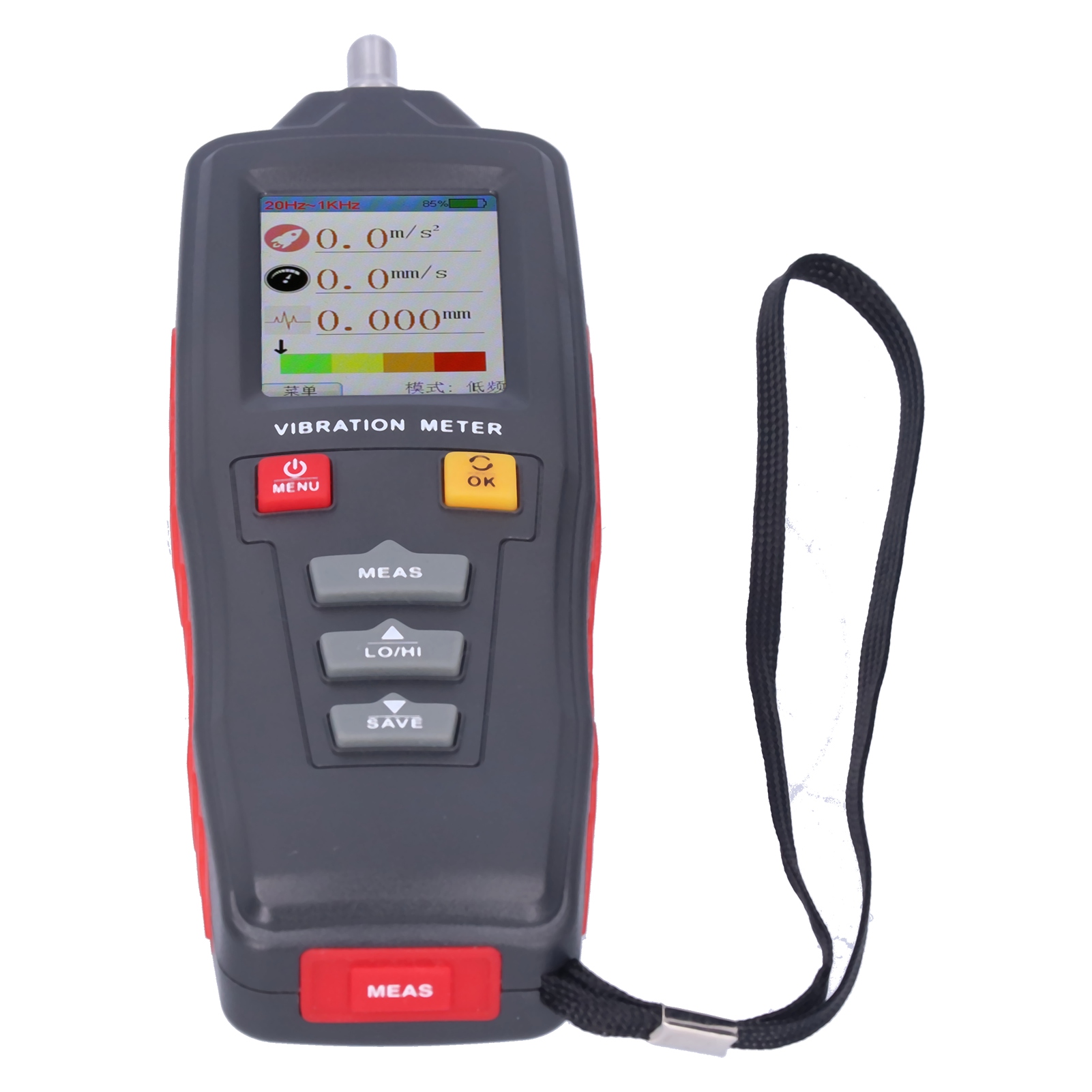 Wt63b Tragbares Vibrationsmessgerät Mit Farb-lcd-digitalanzeige – Digitales Vibrationsanalysegerät – Prüfgerät