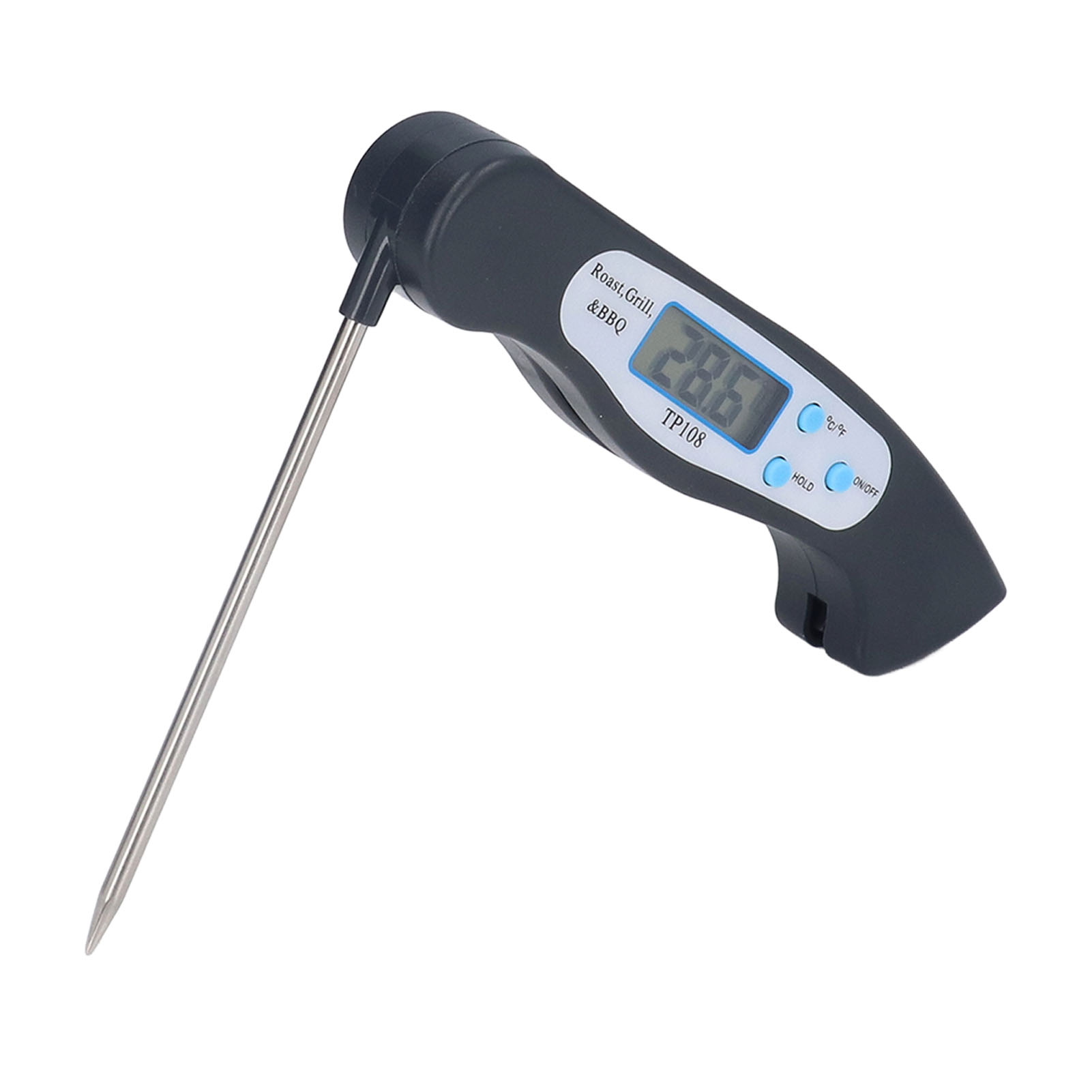 Mehrwinkel-fleischthermometer, Schnelles Digitales Lebensmittelthermometer Mit Klappbarer Sonde Zum Kochen