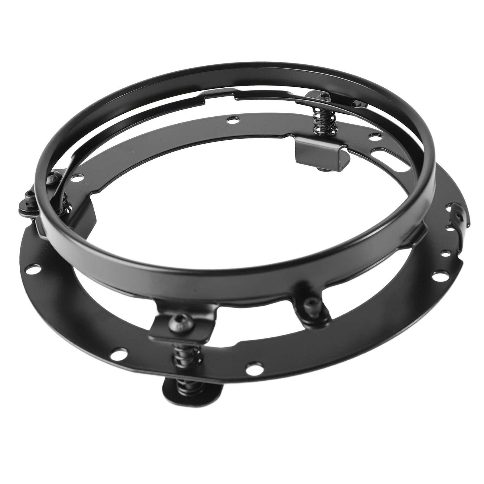 7-zoll-scheinwerferhalterung Mit Stoßdämpfender Feder, Runder Aluminium-befestigungsring Für Motorradscheinwerfer