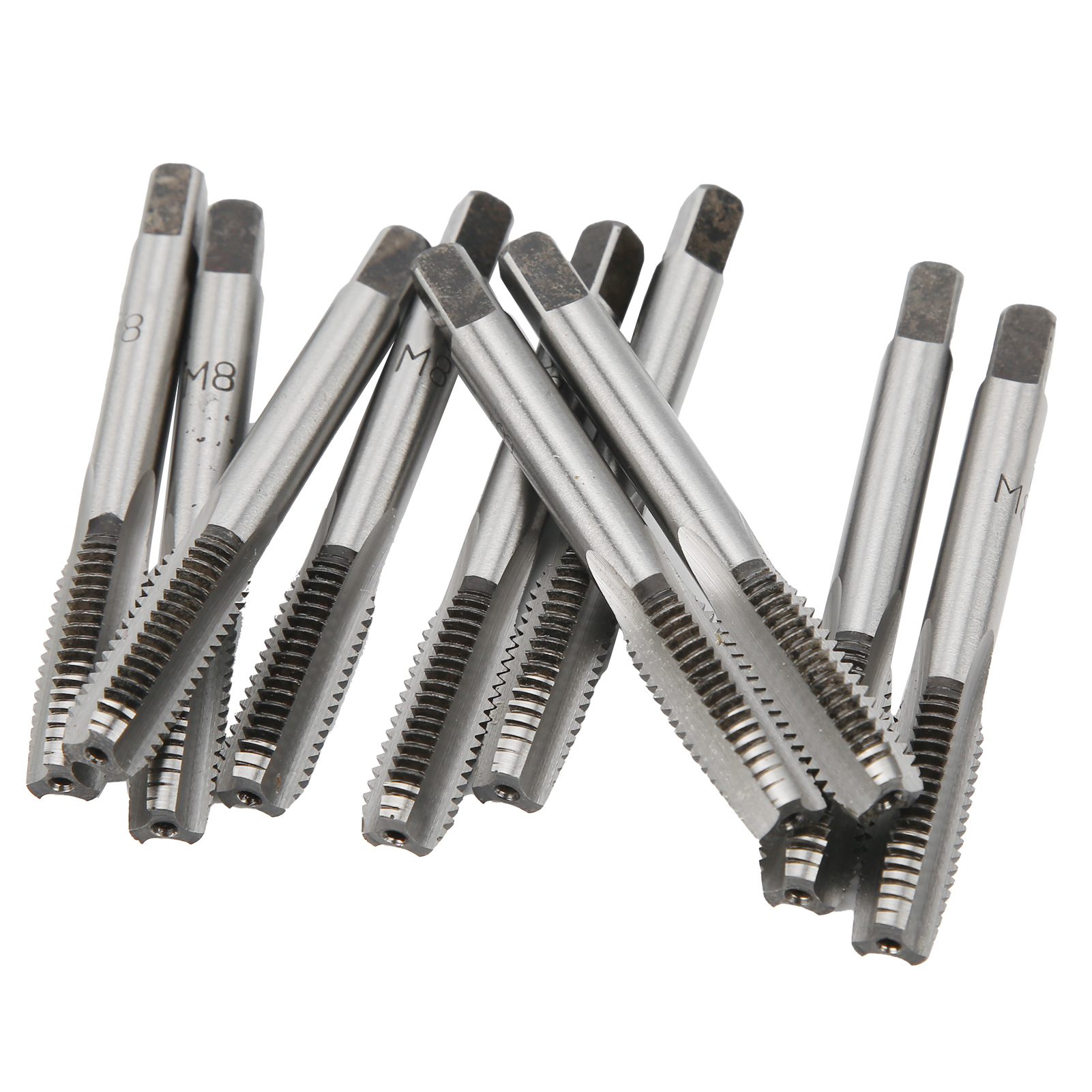 Gewindebohrer-set, Manuell, Metrisch, Kohlenstoffstahl, Gerade Nut, Schraubengewinde, Industriebedarf, M8