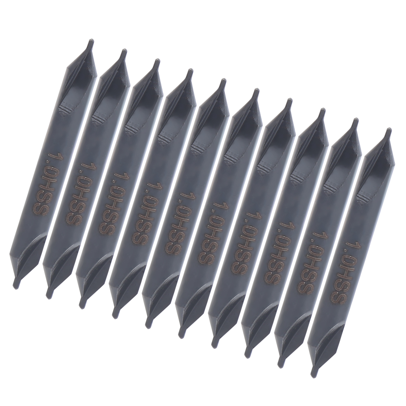 10 Stück Zentrierbohrer Hss Typ A Für Schneideisen Aus Edelstahl, Allground, Spiralpositionierung, 1 Mm