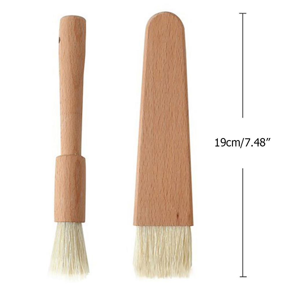 2er-set Grillpinsel Mit Holzgriff Zum Marinieren Von Öl, Soßen, Backen, Gebäck, Butter Und Honig