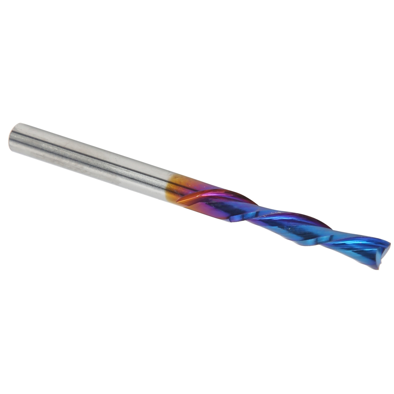 2-schneidiger Fräser, Blau Plattiert, Wolframstahl, Ersatzteil 3,175 X 3,175 X 17 X 45
