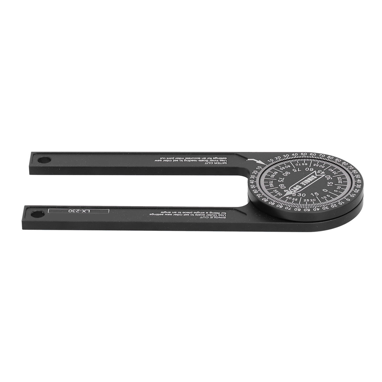 Gehrungsägen-winkelmesser Aus Rostfreier Aluminiumlegierung, Robustes 360°-messwerkzeug Zum Trimmen Und Säumen
