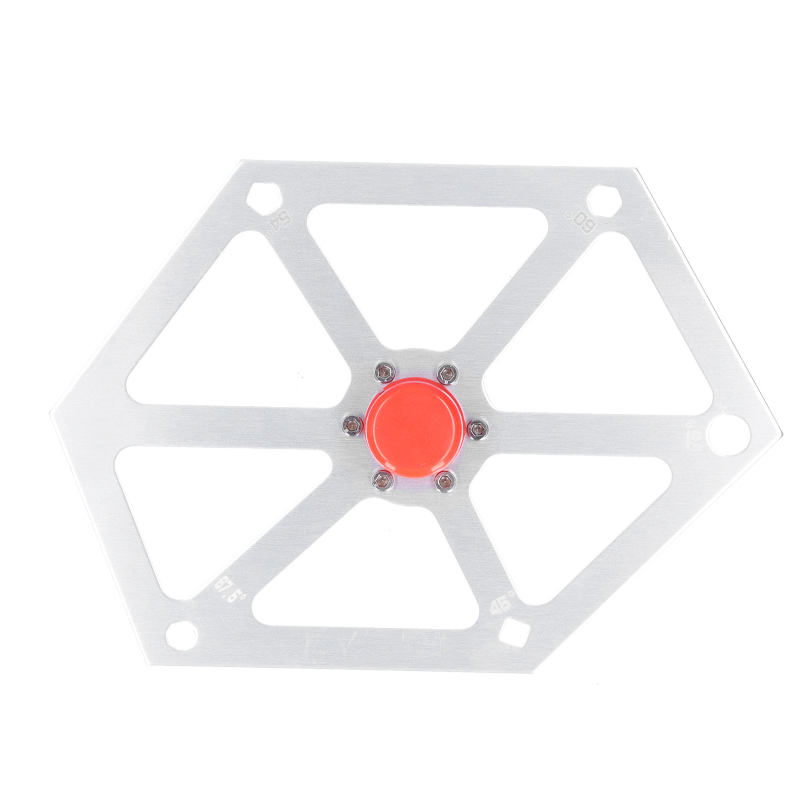 Winkelmesser Für Holzbearbeitung, Sechskant, Magnetisch, Aluminiumlegierung, Tischkreissägenverstellung, Silber