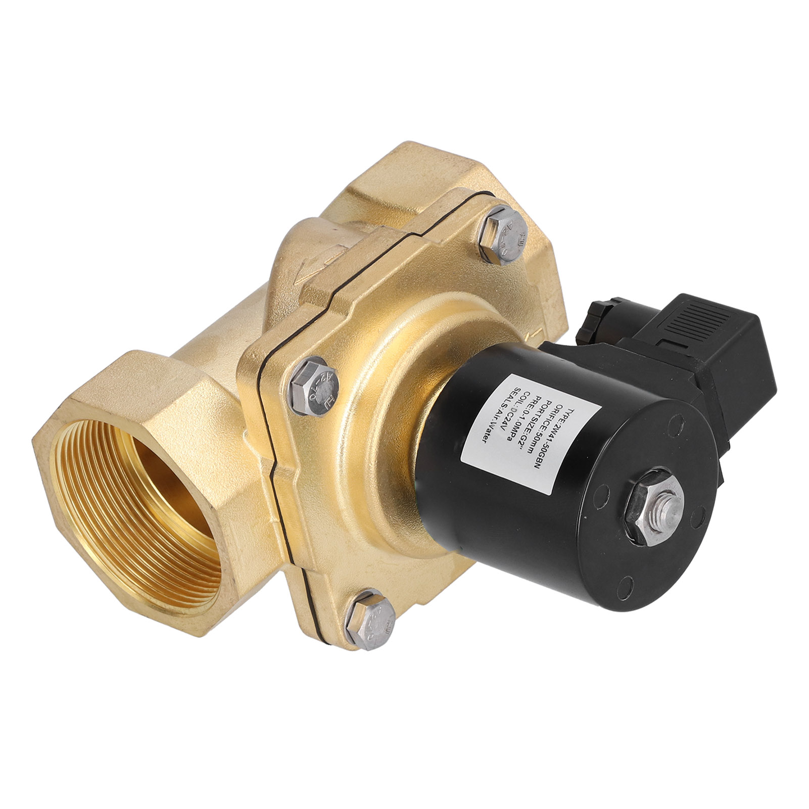 Elektrisches Magnetventil, Normalerweise Geschlossen, G2-zoll-membran, Typ 2w41‐50gbn Für Wasser, Öl, Gas, 24 V Dc