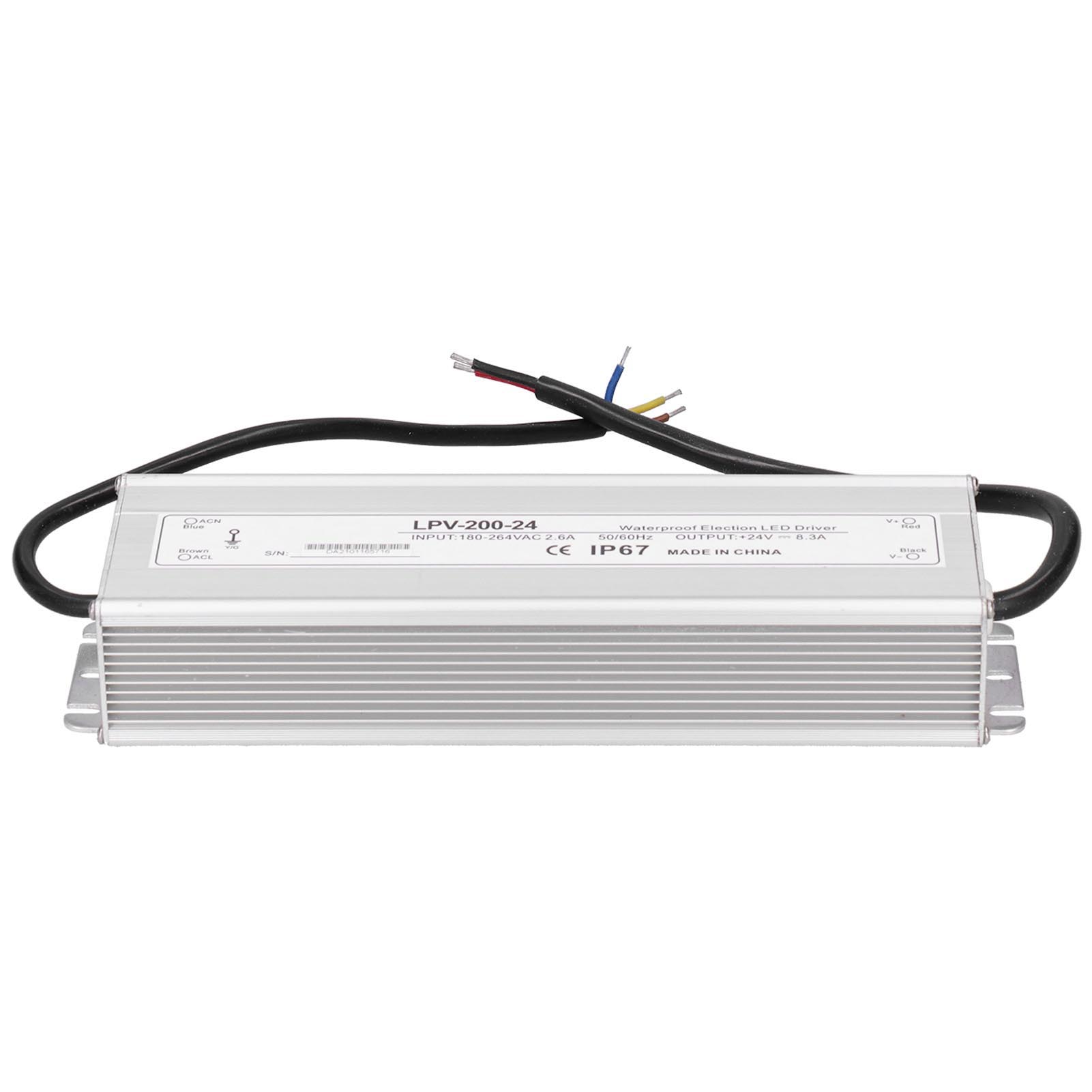 Berm Led-treiber Elektronisches 200w Wasserdichtes Netzteil Transformator Adapter Lpv-200-24 Dc24v