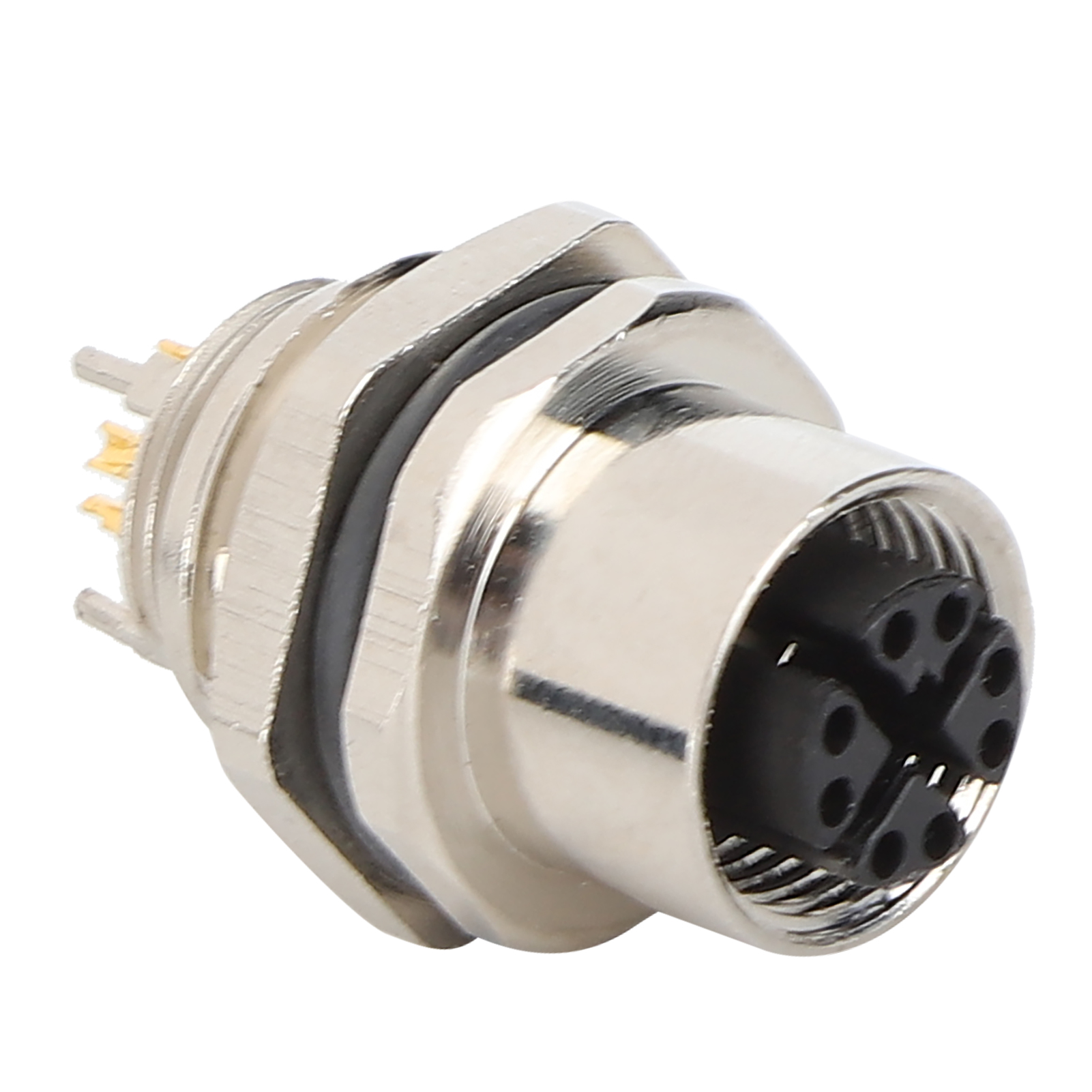 Einbausteckdose, Lochtyp, Wasserdichter Schnellgewindestecker Für Elektrische Kabel, M12-b-s8x