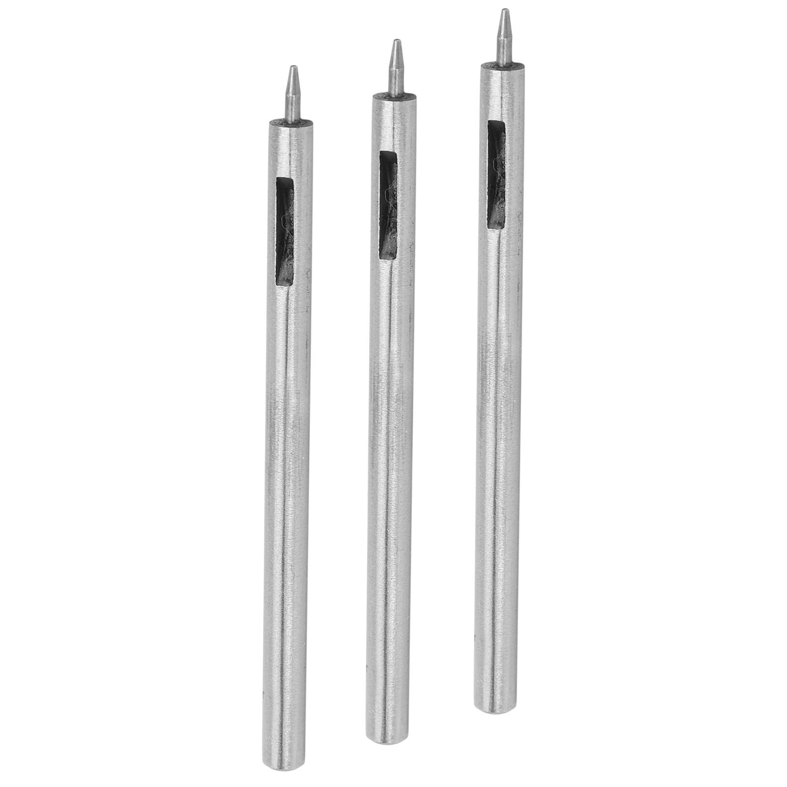3-teiliges Set Rundlochstanzer Aus Legiertem Stahl Für Diy-lederarbeiten, Hohlbohrungen (0,5 Mm)