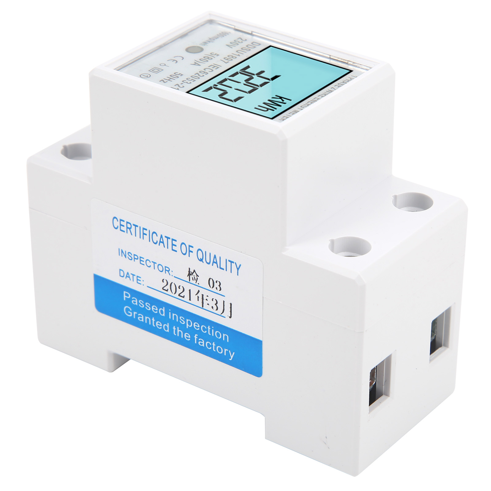 Ddsu1897 Intelligenter Energiezähler, Einphasig, Din-schienenmontage, Digitaler Mikro-leistungsmesser Mit Hintergrundbeleuchtung