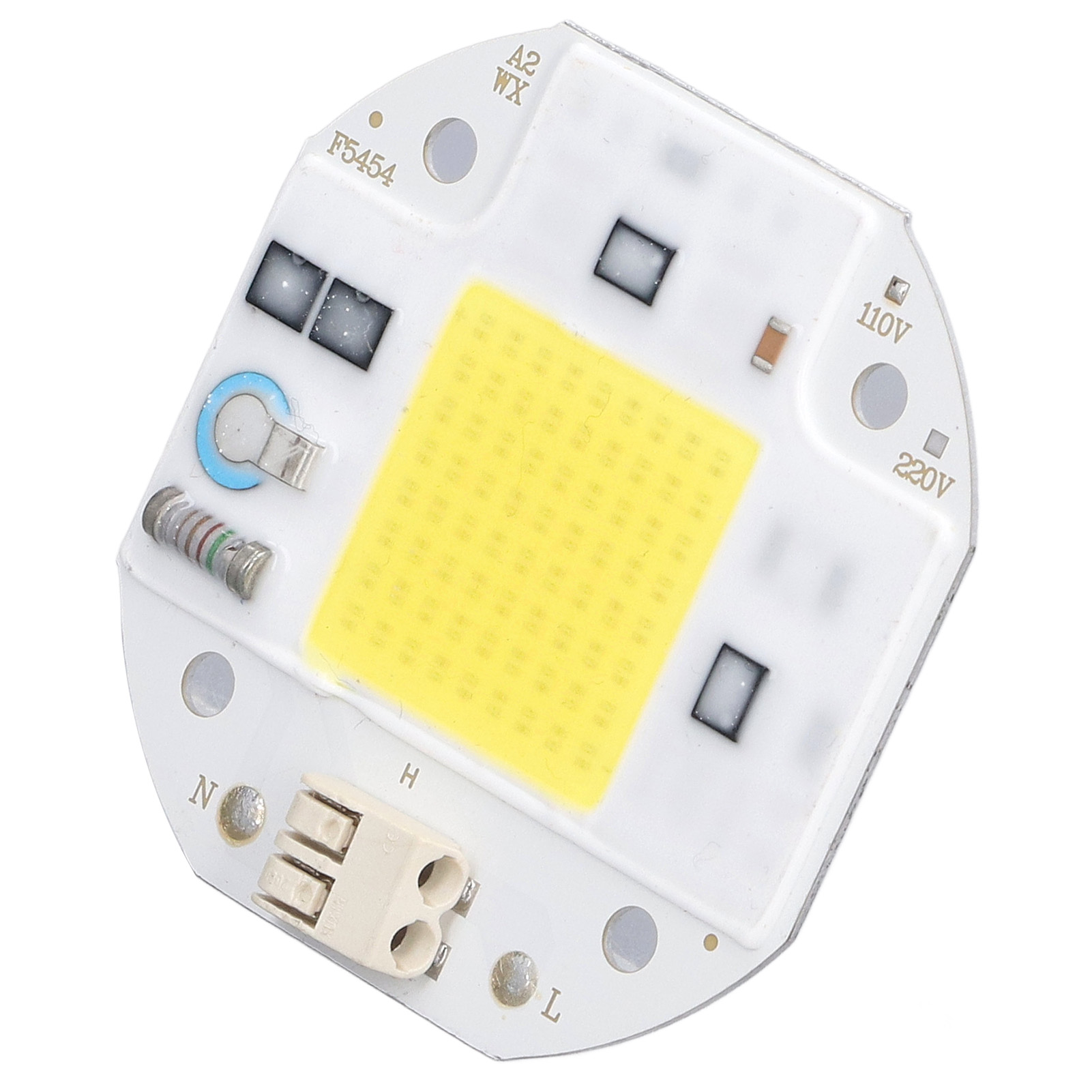 Cob-lampenperle, Hochleistungs-led-chip, Helle Cob-lichtquelle, Treiberlos Für Diy-beleuchtung, 110 V, 50 W, Kaltweiß (5800 K–6500 K)