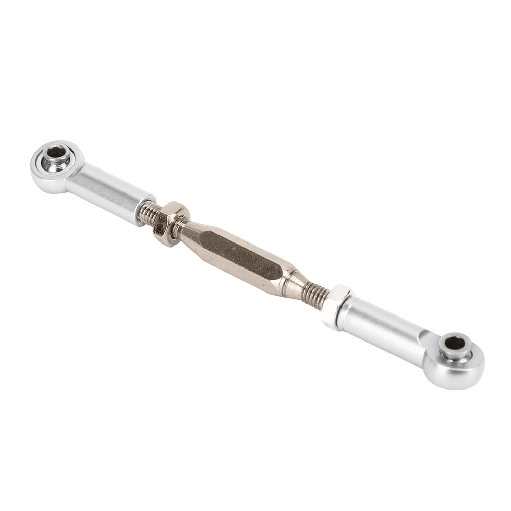 6-teiliges Set Verstellbarer Servo-verbindungsstangen Aus Aluminium (81 Mm) Für Rc-cars, Silberfarben