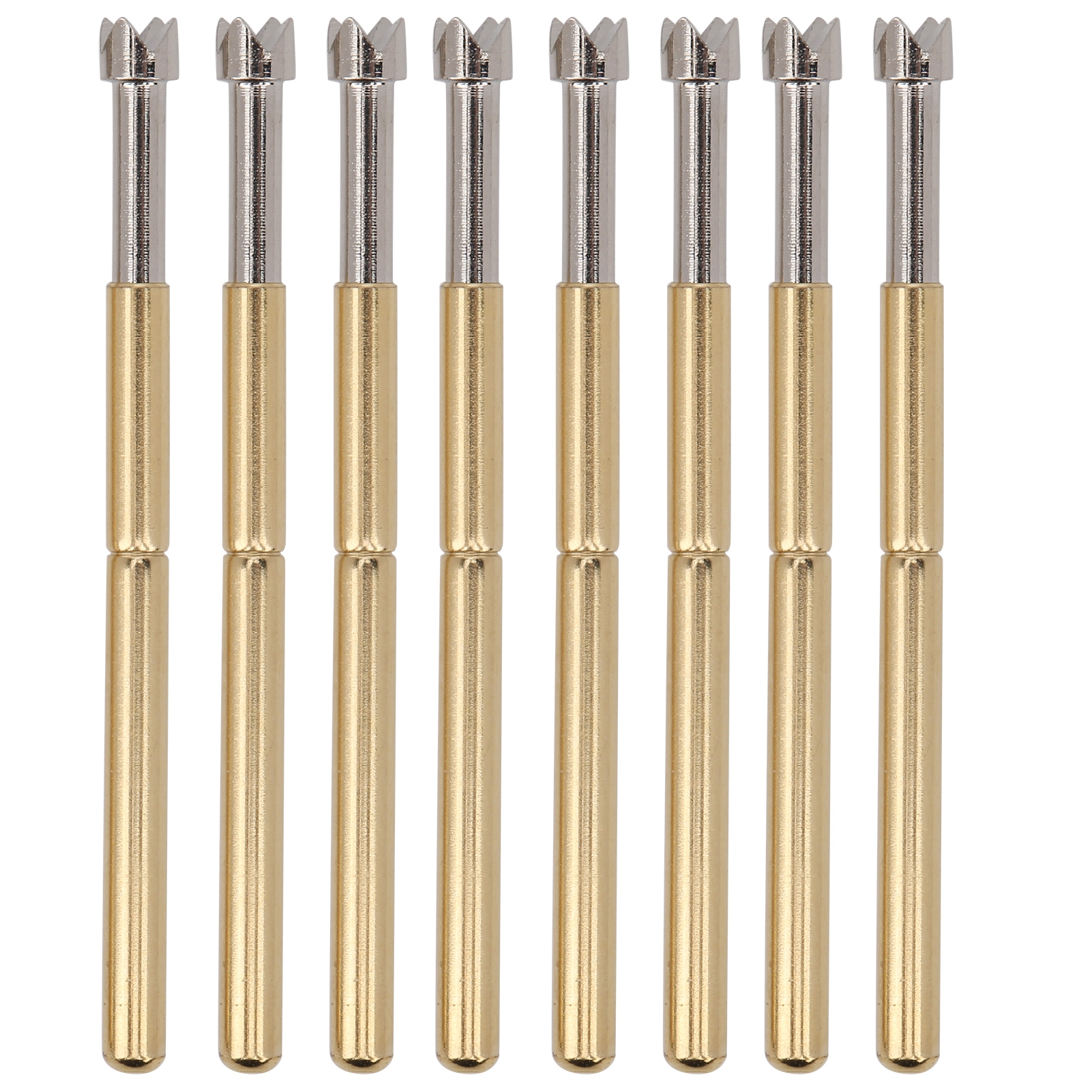 100 Stück Federprüfspitzen, Belastete Kontaktstifte, 4 Krallen, 2 Mm, Werkzeug P125‑q