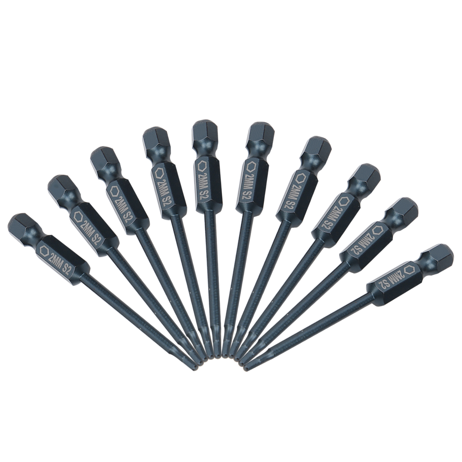10-teiliges Set Elektrischer Sechskant-schraubendreherbits Aus S2-legierungsstahl, 6,3 Mm Durchmesser, 65 Mm Länge, Handwerkzeug, Hardware