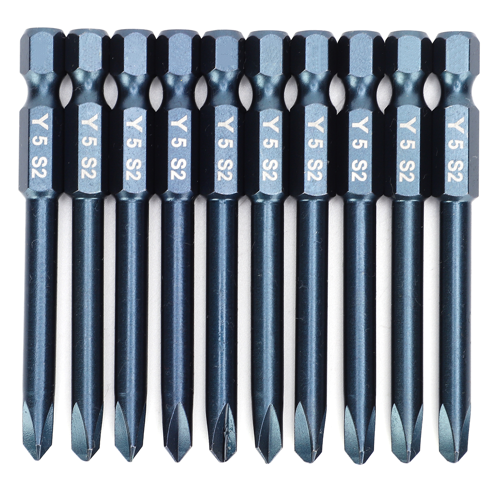 10-teiliges Set Elektrischer Y-schraubendreherbits Aus Magnetischem S2-legierungsstahl, Steckschlüssel, Handwerkzeug, Hardware