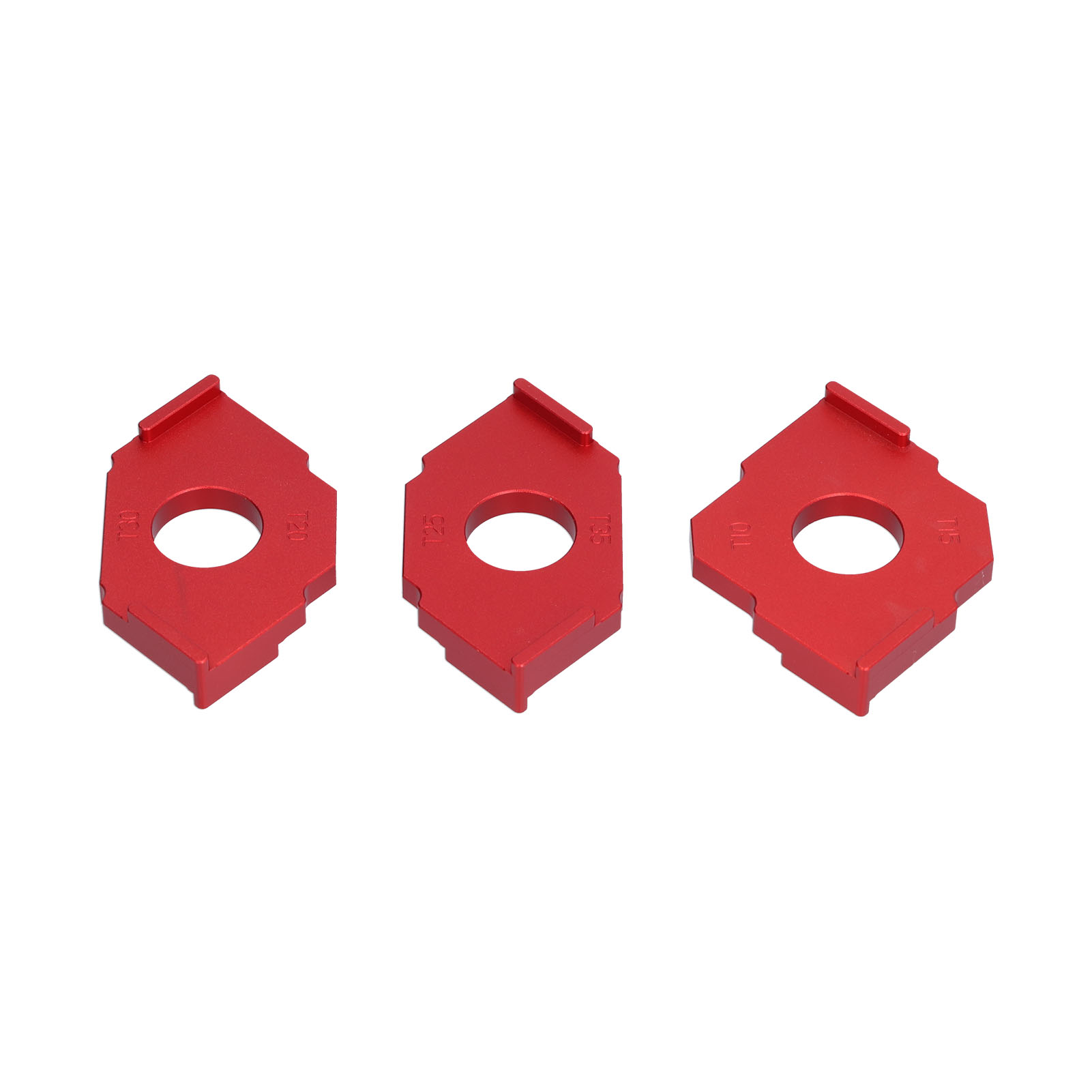 3-teiliges Radius-frässchablonen-set Für T-winkel-eckenfräsen Aus Aluminiumlegierung (t10, T15, T20, T30, T25, T35)