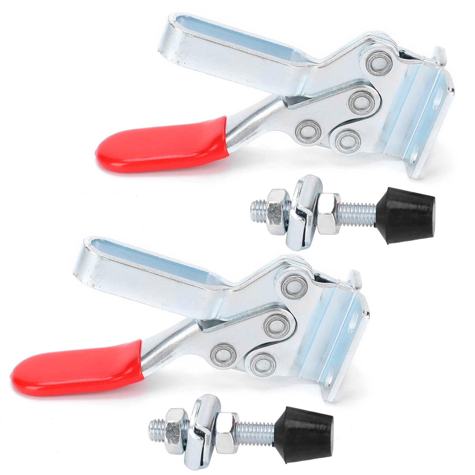 2 Stück Schweiß-kniehebelklemme, Horizontale Vorrichtung, Winkel, Kompressor, Schnellverschluss, Handwerkzeug Gh‑225‑d