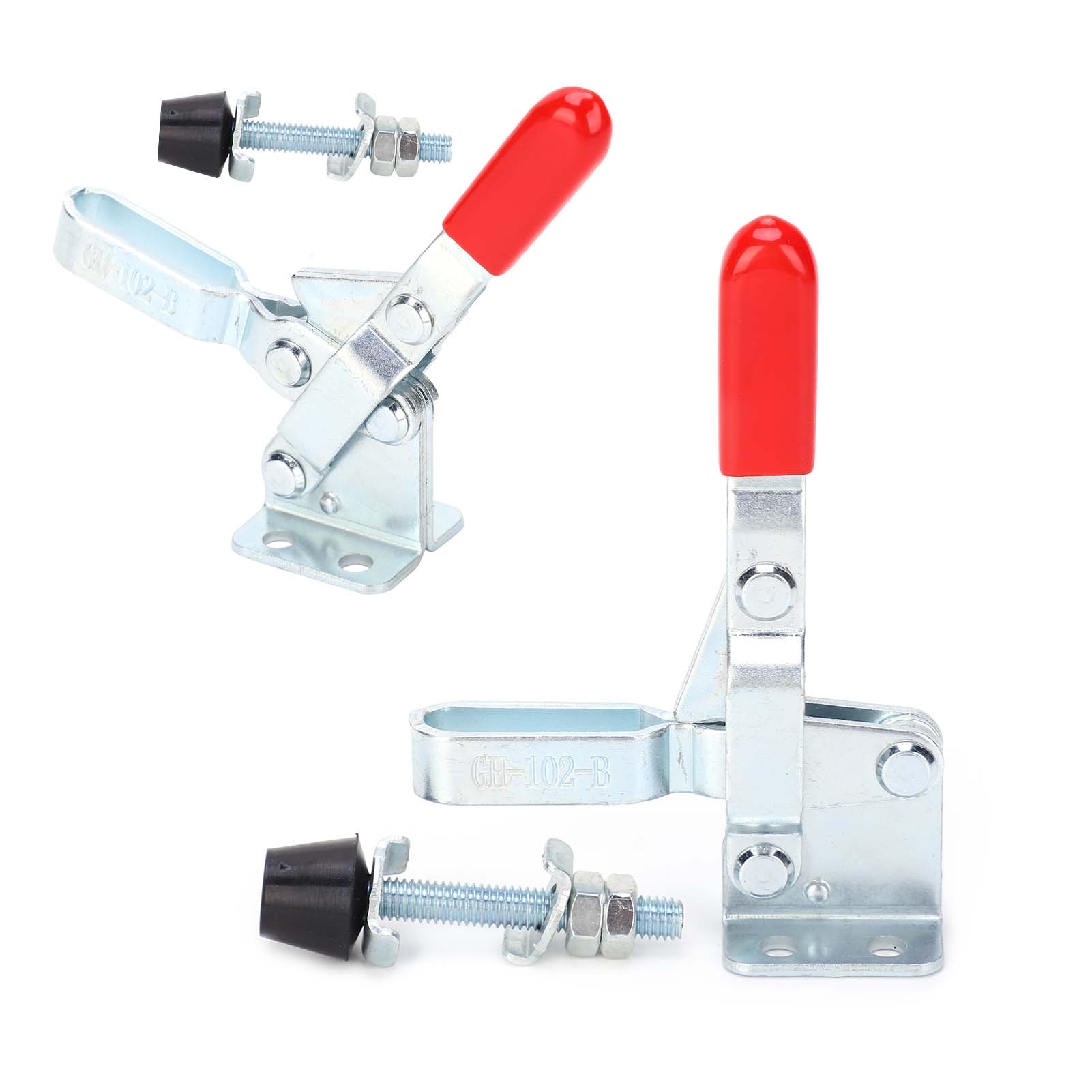 2 Stück Schweiß-kniehebelklemme, Horizontale Vorrichtung, Winkel, Kompressor, Schnellverschluss, Handwerkzeug Gh-102-b