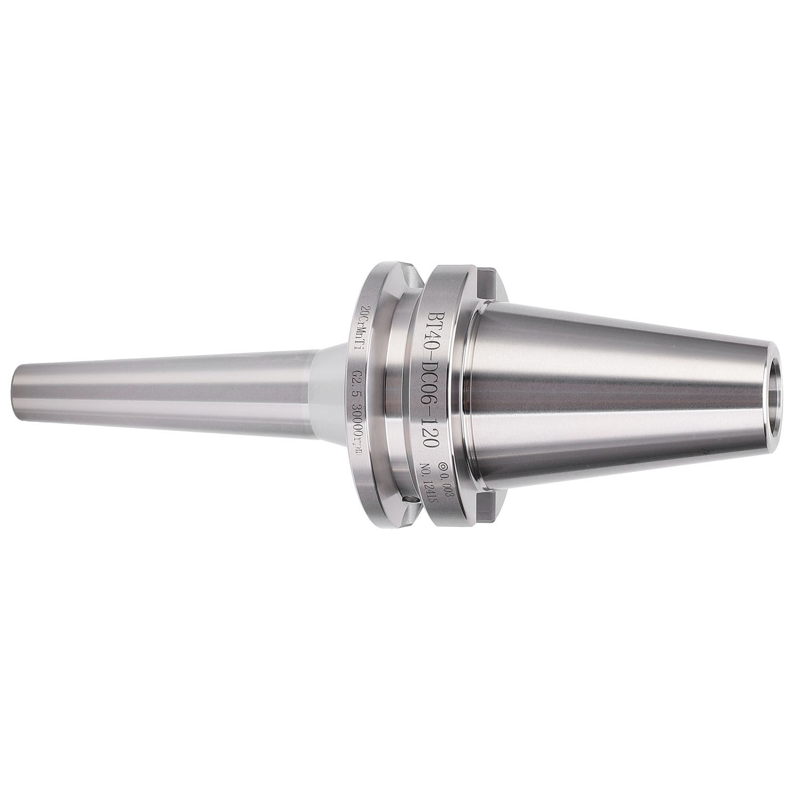 Spannzangenfutterhalter Für Cnc-fräswerkzeuge, Rückwärtszug, 40cr Hrc48‑52, Hardware Bt40‑dc06‑120