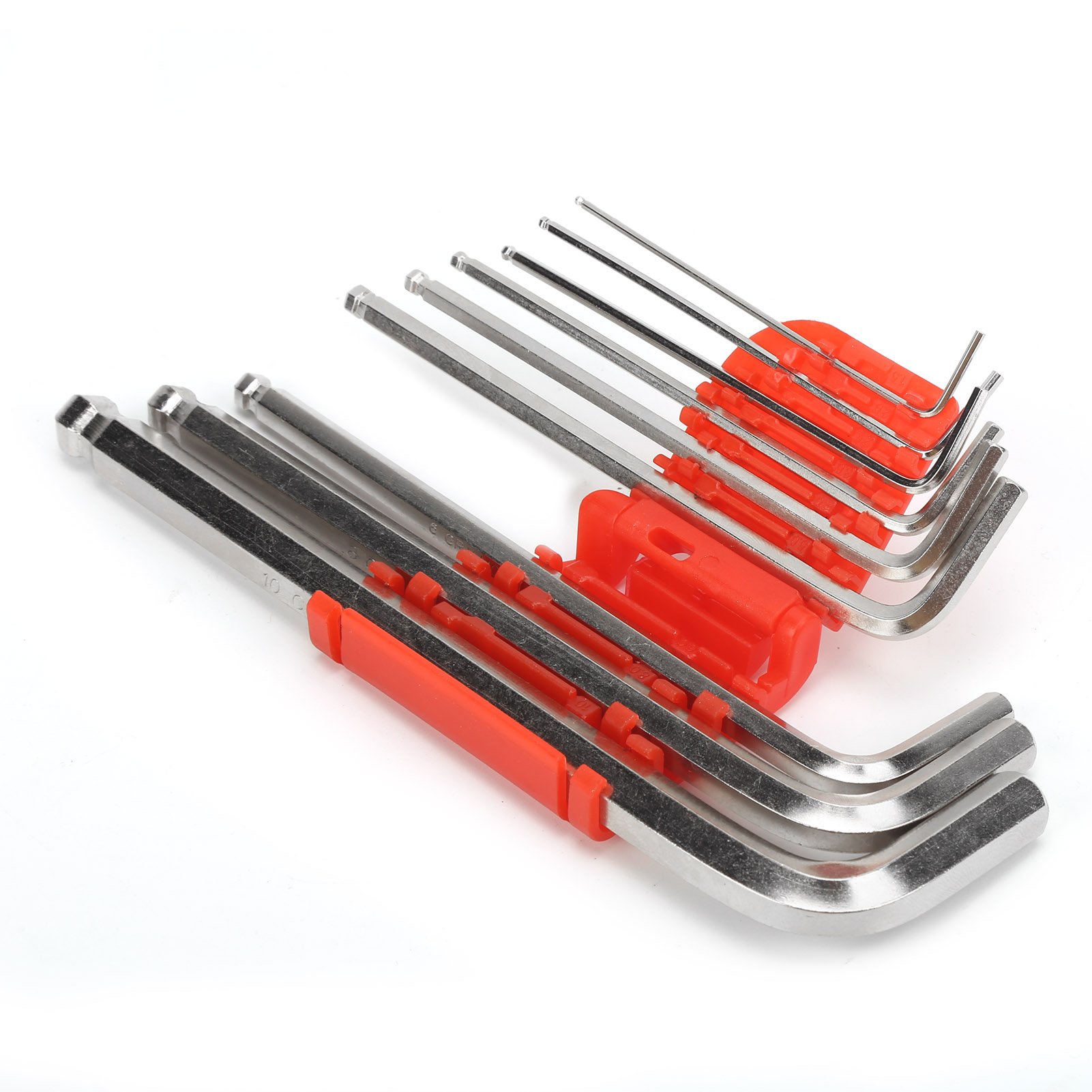 9-teiliges Sechskantschlüssel-set, Kombinationsschlüssel, Chrom-vanadium-stahl, Schraubendreher-reparaturwerkzeug, 1 Schutzhülle