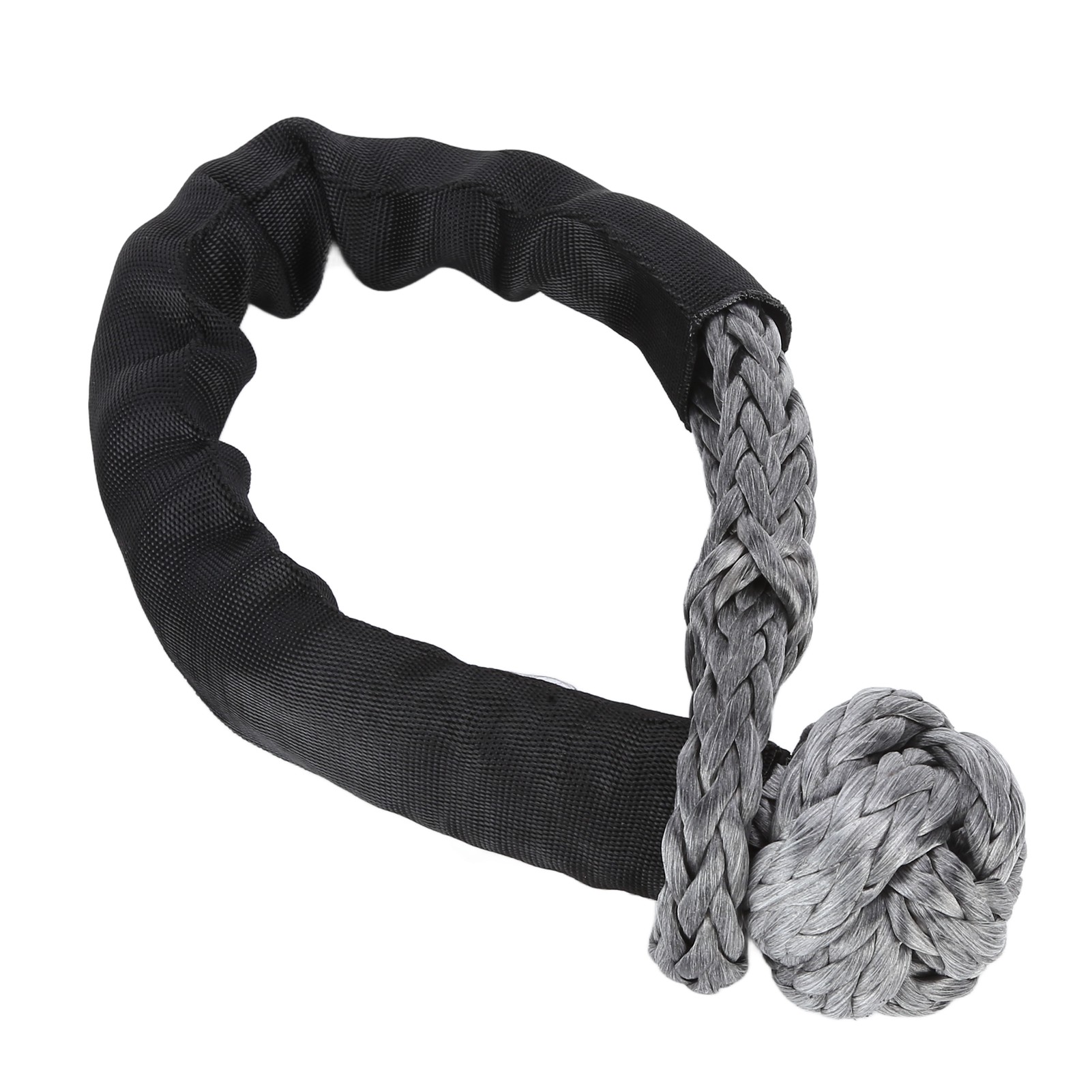 Weiches Schäkel-windenring-seil-abschleppzubehör Für Pkw/geländewagen J014 60mm 16t (schwarz)