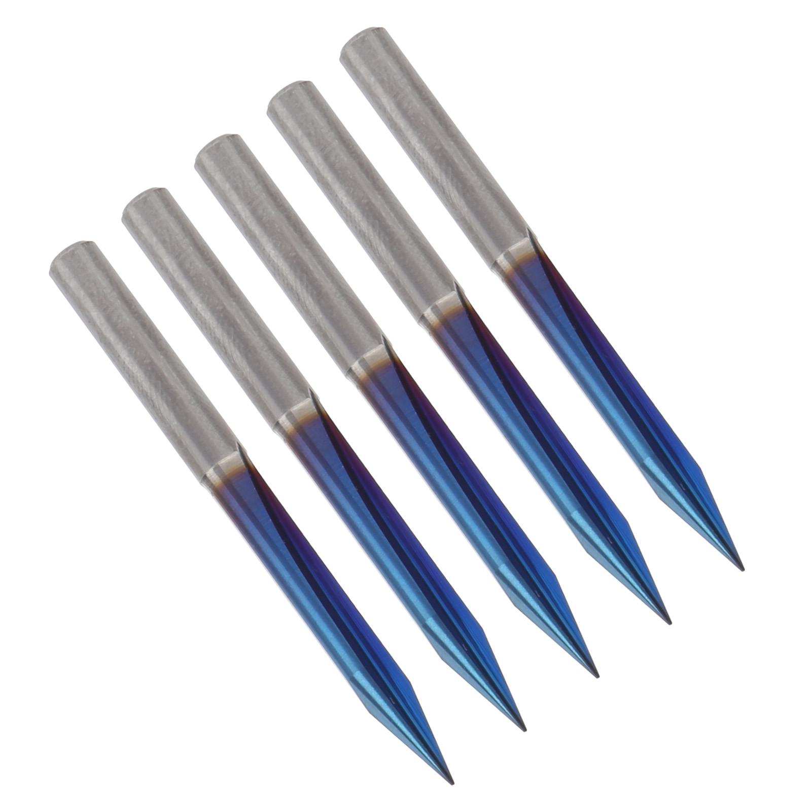 5 Stück 2-schneidiger V-förmiger Gravierfräser Mit 4-mm-schaft, Geradem Schaft, Schnitzwerkzeug 4x0,3x20