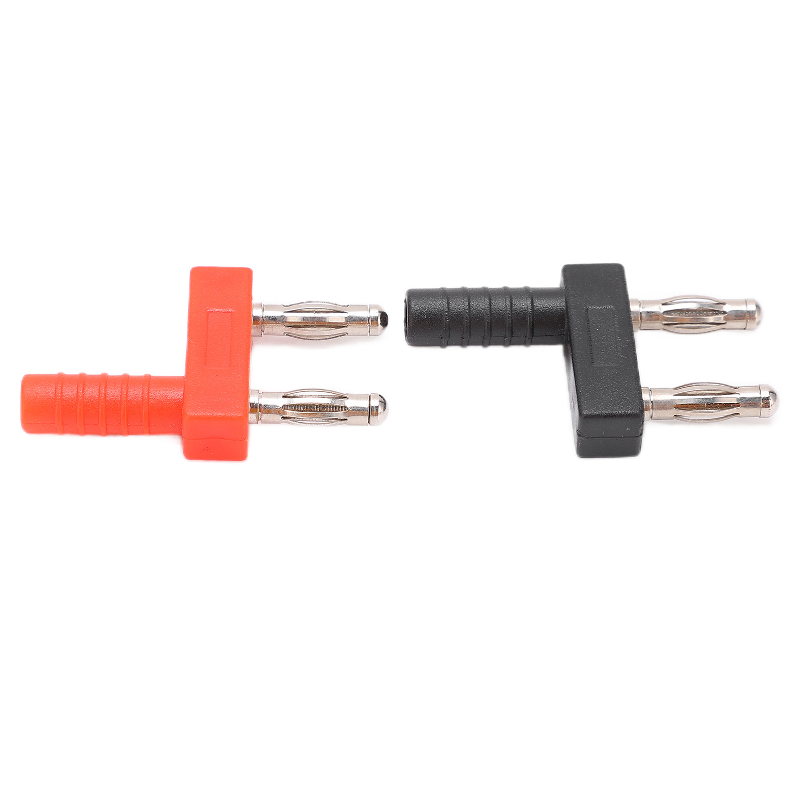 U36 4mm Doppelreihiger Bananenstecker, Rotkupferfarben, Vibrationsfest, Langlebig, Rot-schwarzer Kurzschlussstecker