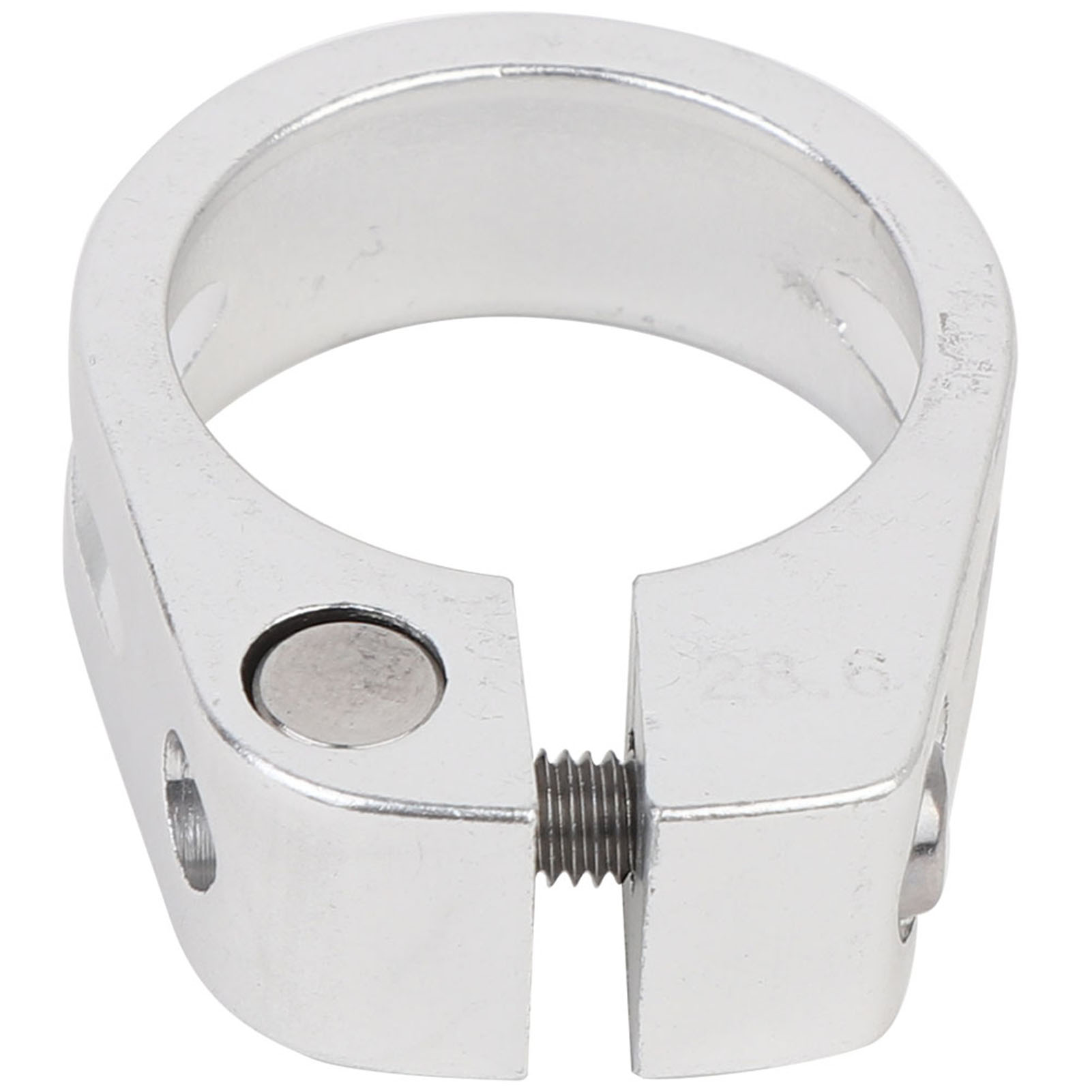 Cansucc 28,6 Mm Auspuffkrümmer-klemme Aus Aluminiumlegierung Mit Schraubverschluss Und V-band-befestigung Für Motorräder (silber)