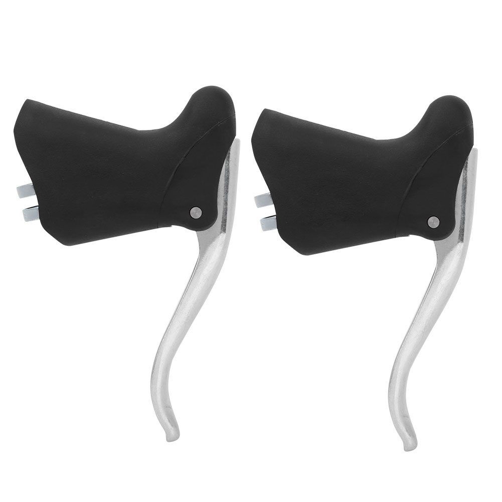 Paar Bremsgriffe Aus Aluminiumlegierung Für Mountainbikes Und Rennräder, Schwarz/silber