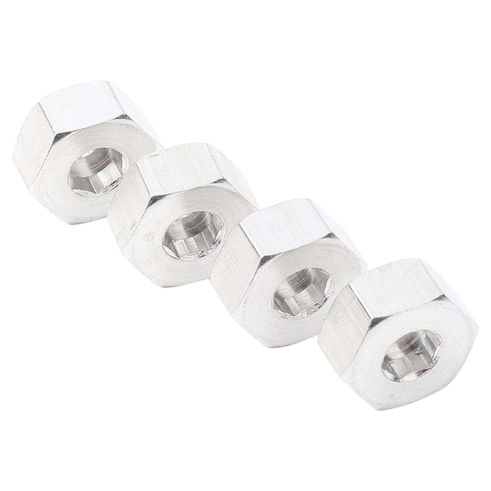 Aluminiumlegierung 5 Mm Auf 12 Mm Radsechskant-nabenadapter Für Wpl 1634 Rc Truck (silber)