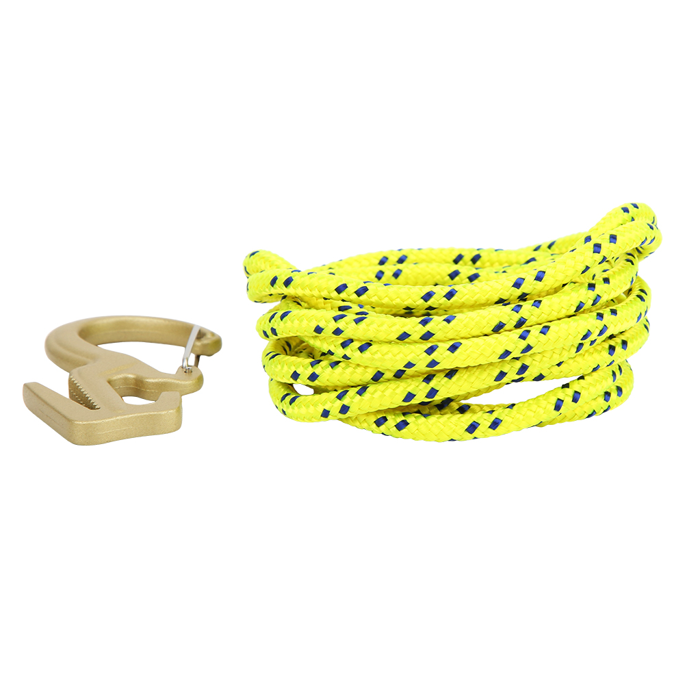 Zinklegierung Outdoor Camping Klettern Wandern 9 Karabiner Seilspanner Schnellverschluss Aufhänger Mit Federhaken Goldfarben