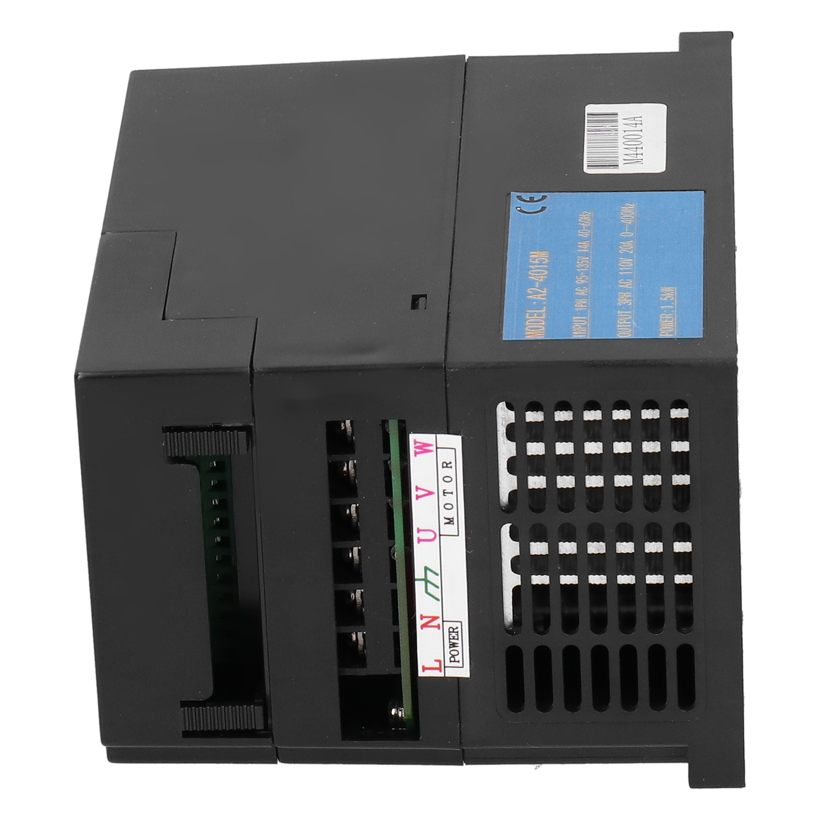 Frequenzumrichter, Einphaseneingang 95135 V, Dreiphasenausgang 110 V, A24015, 1,5 Kw