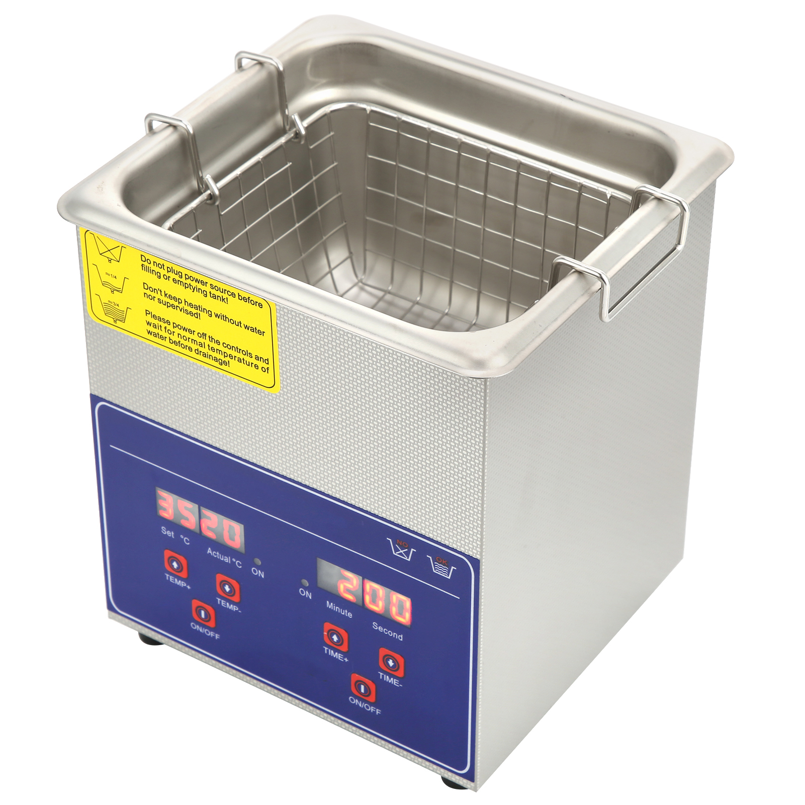 Industrieller Ultraschallreiniger Mit Digitaler Edelstahlheizung Und Timer, 2 L, Ps-10aeu-stecker, 220 V