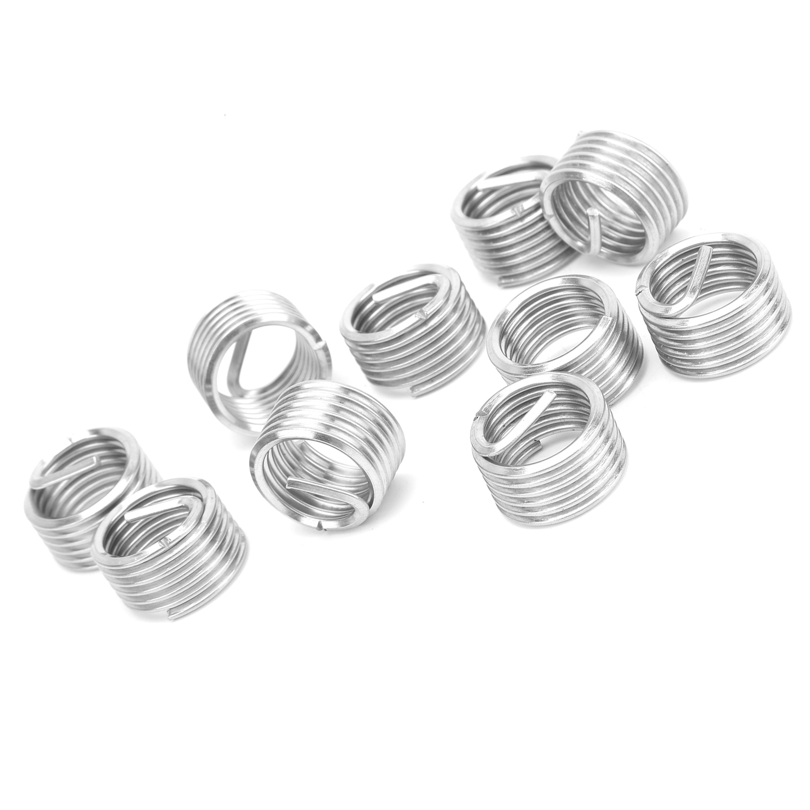 10 Stück Gewindeeinsätze, Reduziermuttern-reparaturwerkzeug, Edelstahl, M16x21d