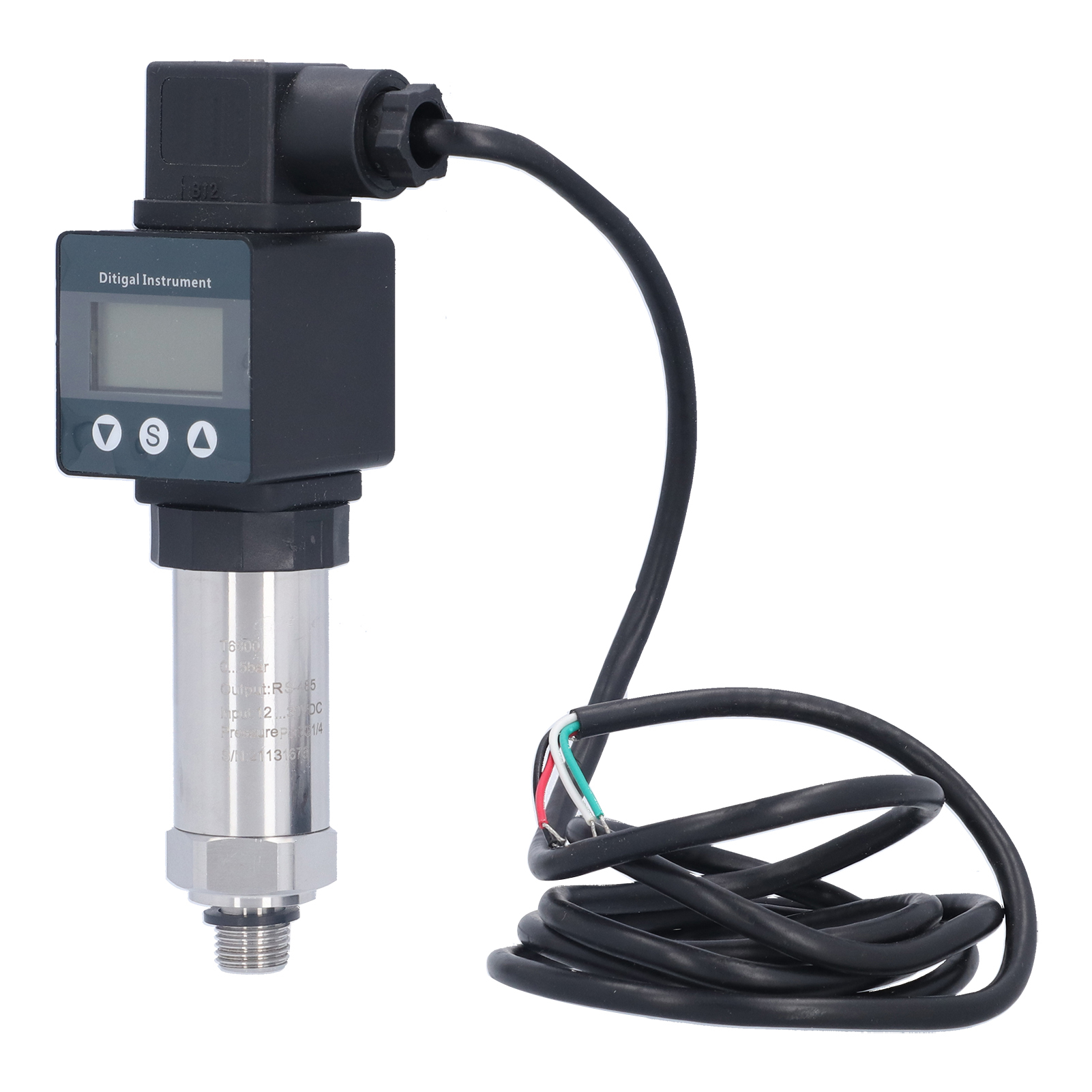 Lefoo 05bar Lcd-druckwandler Hydraulik Gas Wasser Öl Kraftstoff Rs485 Ausgang Digitalanzeige Sensor G1/4 T6800