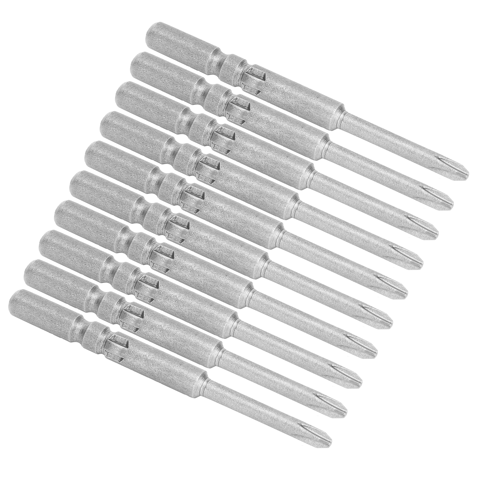 10-teiliges Set Elektrischer Kreuzschlitzschraubendreher-bits, Stark Magnetisch, Rutschfest, Gehärtet, 3 Mm