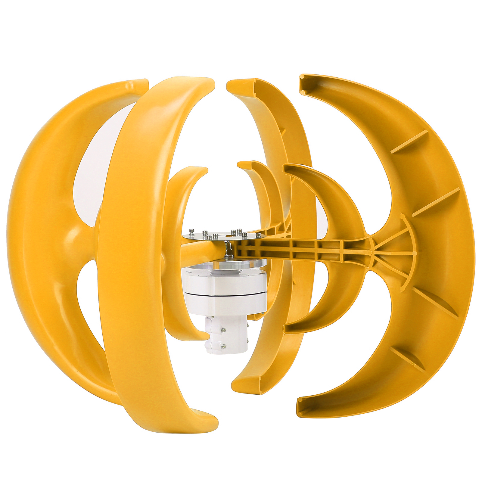 Windkraftanlage Mit 4 Blättern, Vertikaler Achse, Laternenform, Generator-set Mit Steuerung, 1200 W, 24 V