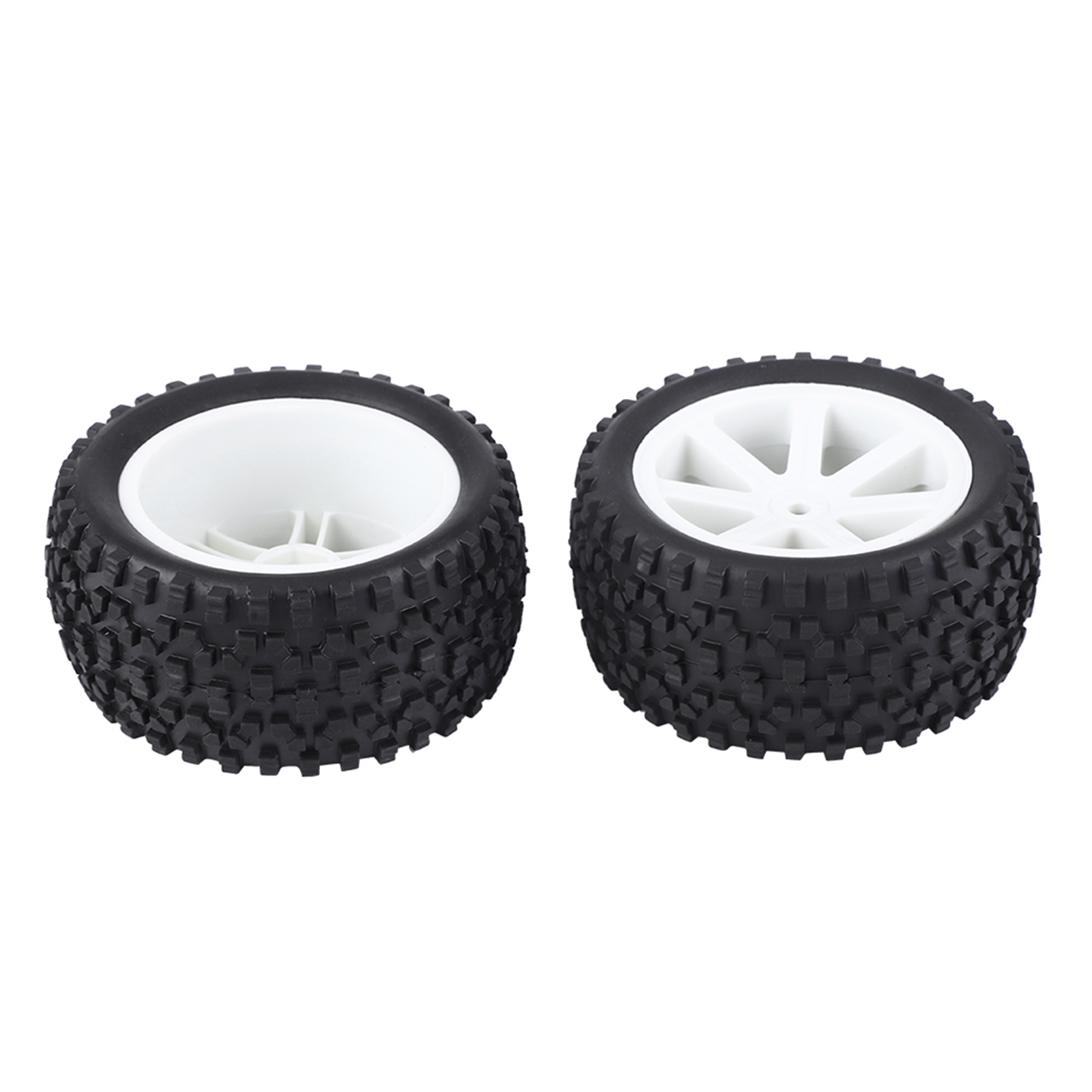 4 Stück 1/10 Rc Truck Gummireifen Für Zd Racing Buggy Crawler Auto Weiß