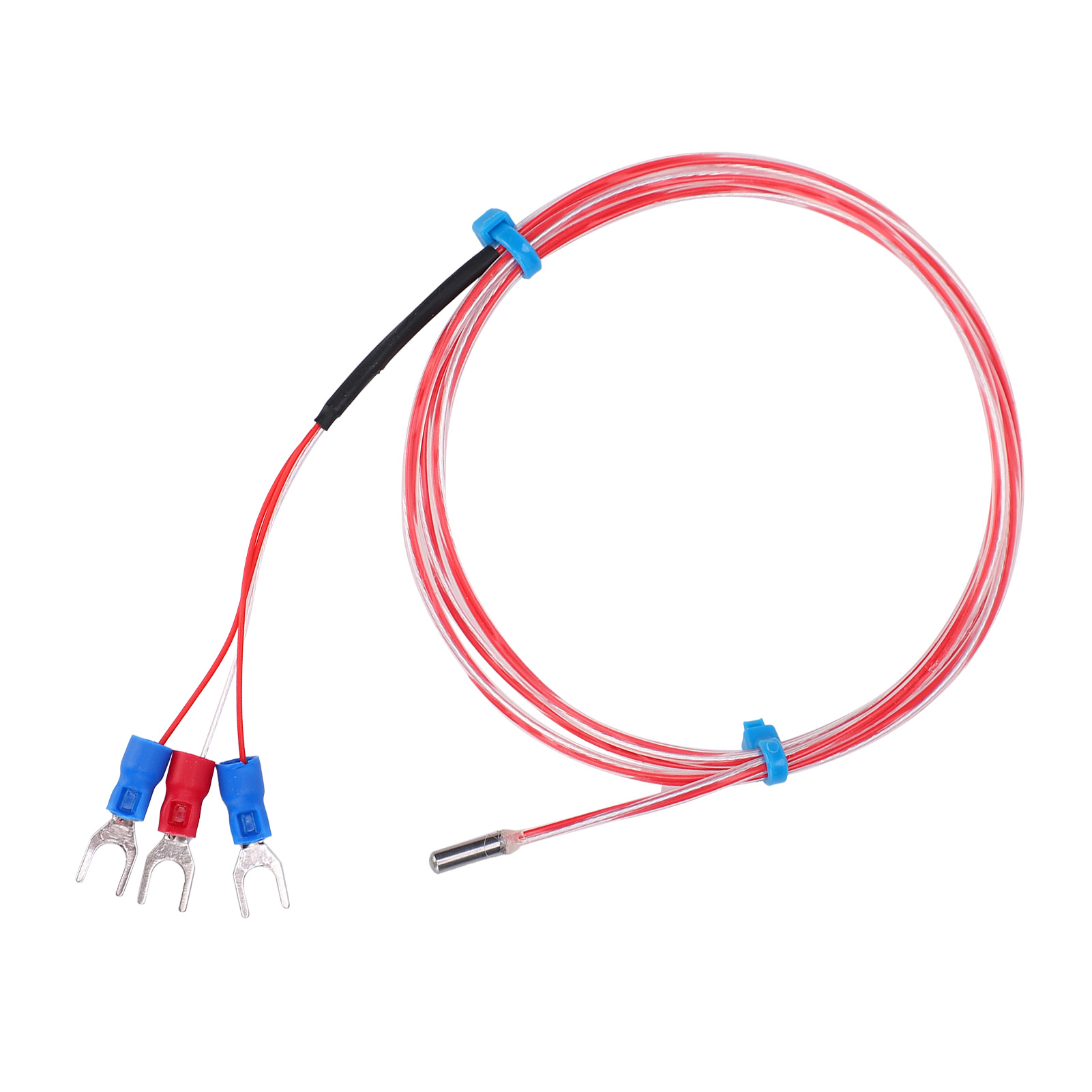 Pt100 Wasserdichter Temperatursensor 3 X 20 Mm Thermistor-temperaturfühler 50 Bis +300℃ (2 M)