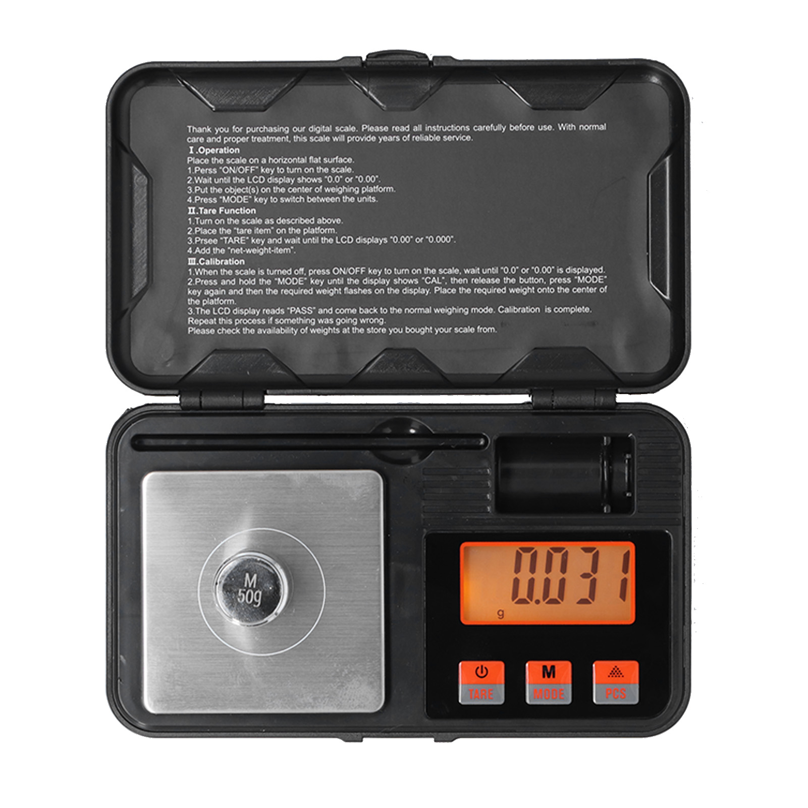 Digitale Taschenwaage, Tragbar, 50 G In 0,001 G-schritten, Grammwaage Zum Wiegen Von Schmuck