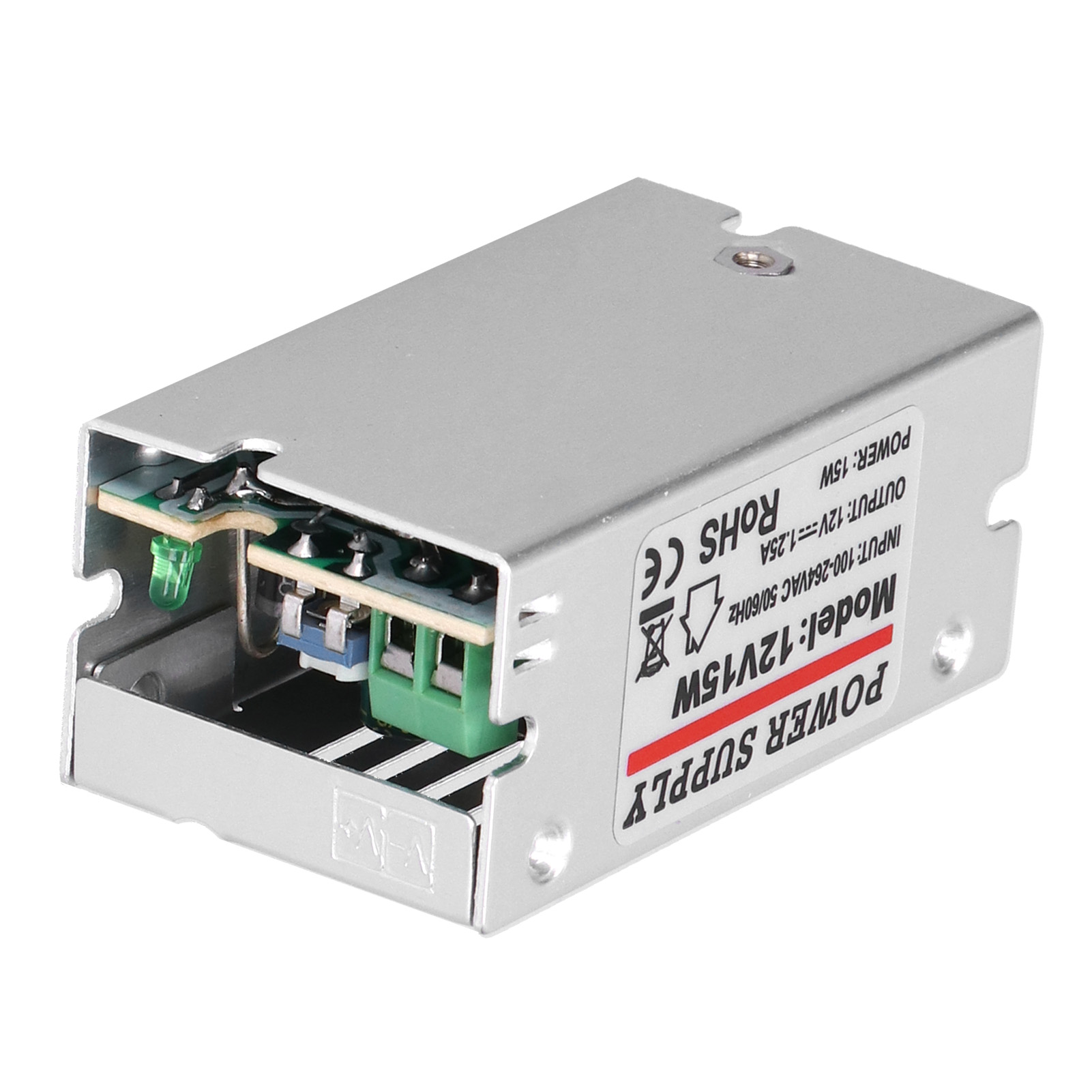 Yy-15-12 Schaltnetzteil Mit Geregeltem Transformator Für Led-streifen, 15 W, 12 V, 1,25 A