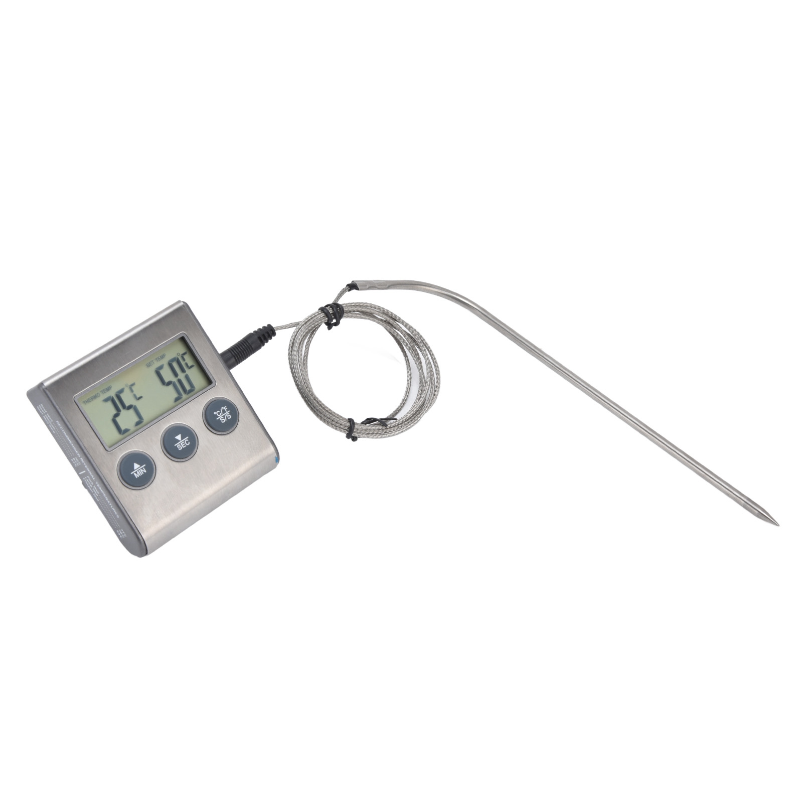 Digitale Touchscreen-lebensmittelthermometer, Hochpräzise, Wasserdicht, Tragbar, Fleischthermometer Für Kochen, Grillen Und Küche