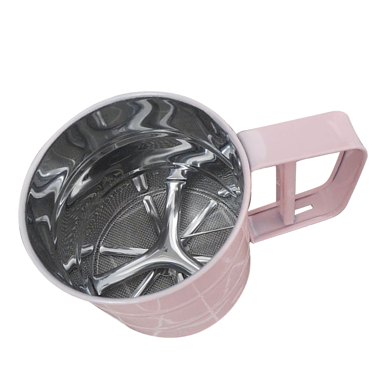 Korrosionsbeständiges, Sicheres, Geruchloses, Elegantes Und Tragbares Mehlsieb Aus Edelstahl, Rosa