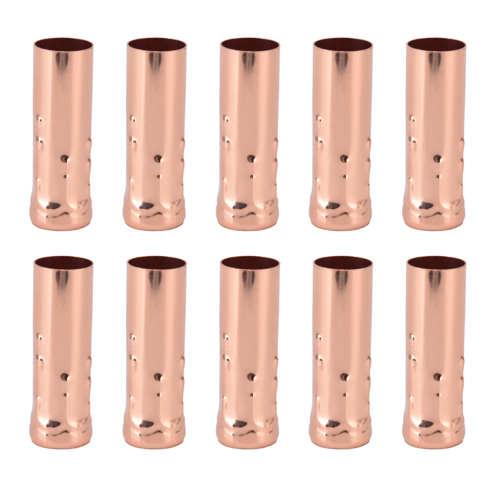 10 Stück E14 Metallröhrchen Für Kerzenlampenfassungen, Lampensockel, Beleuchtungszubehör, 25 X 80 Mm, Roségold