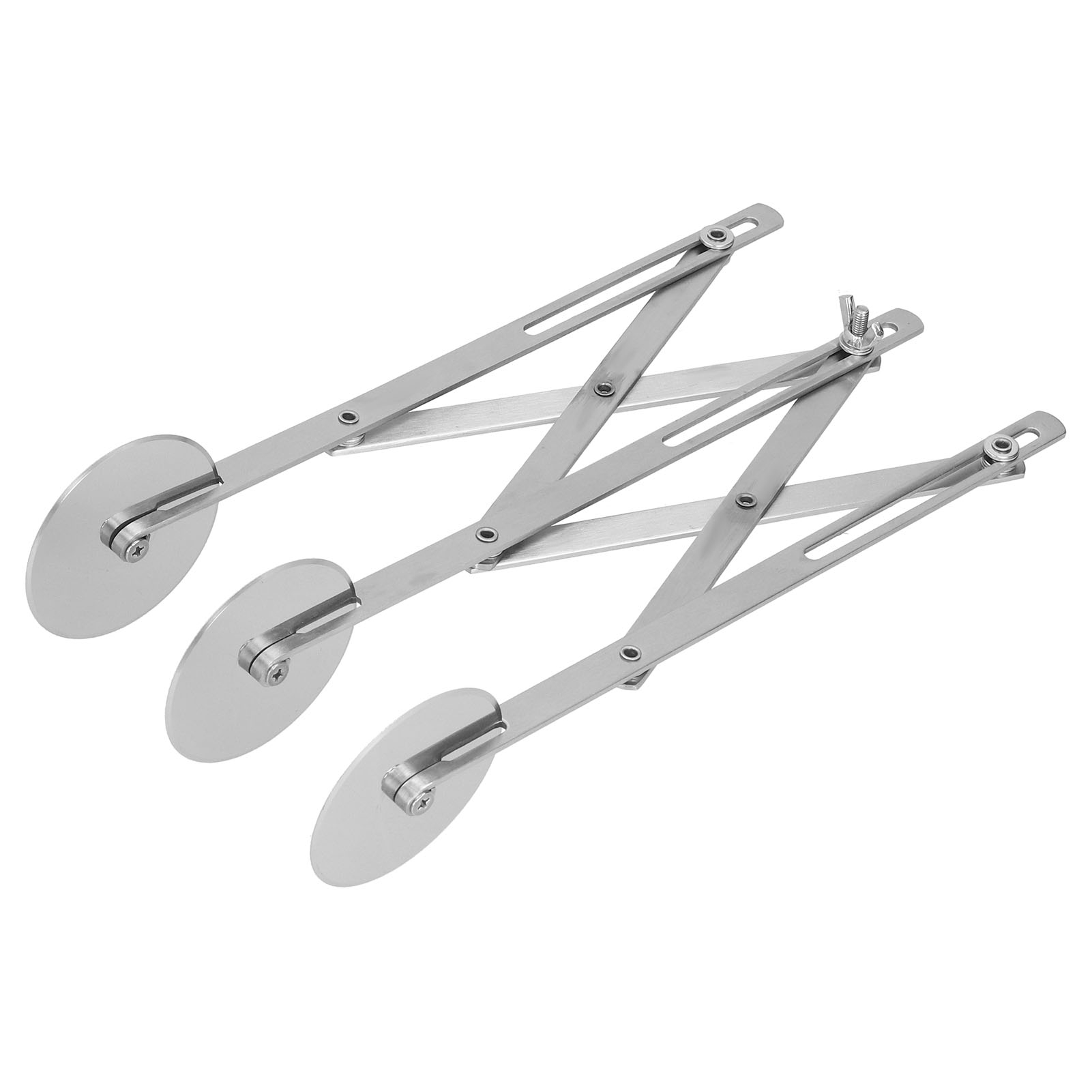 Teigroller Aus Edelstahl Mit Mehreren Rädern, Teiler Für Kekse, Gebäck, Pizza, Backwerkzeuge, 3 Räder